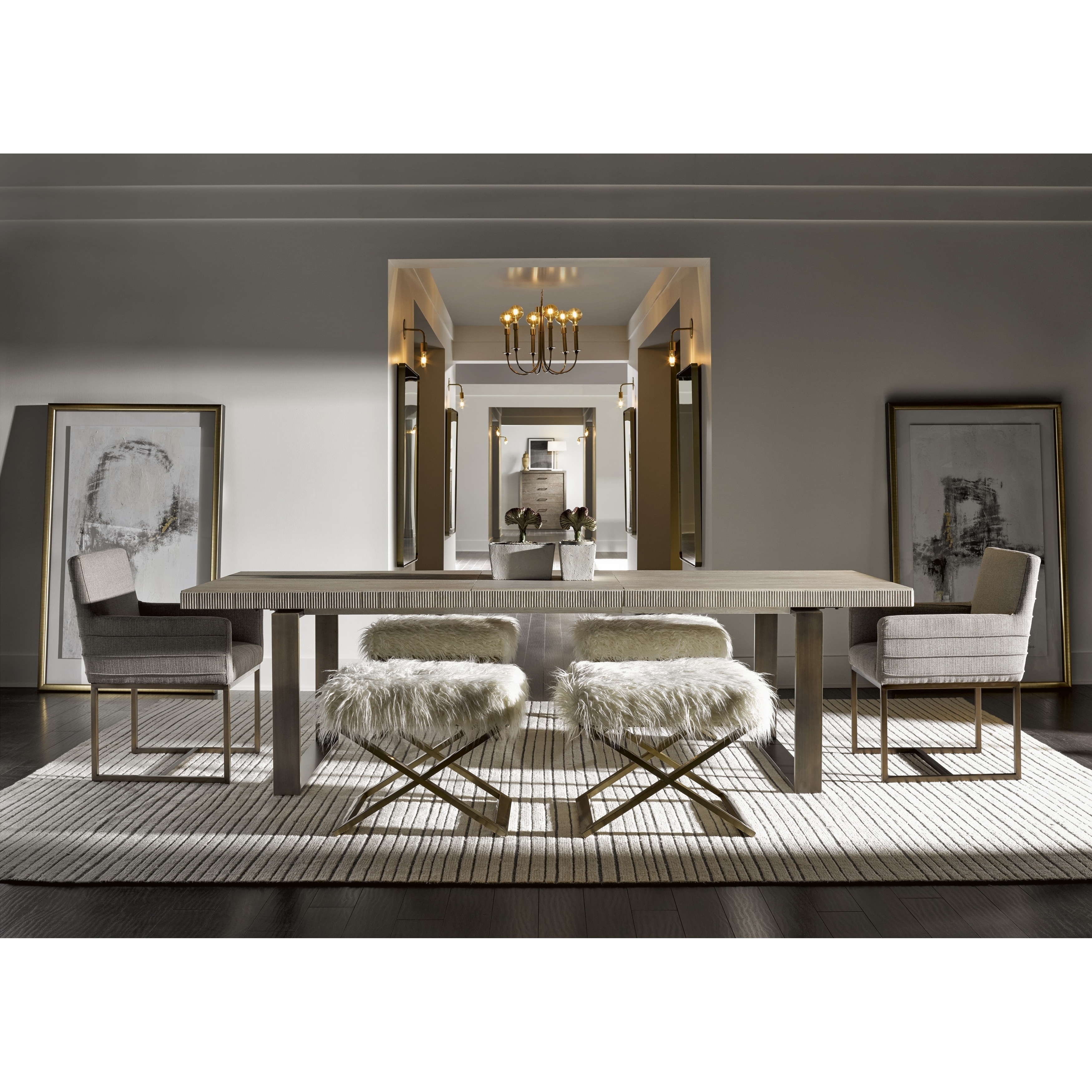 Shop Modern Brushed Brass Bed End Bench Ships To Canada