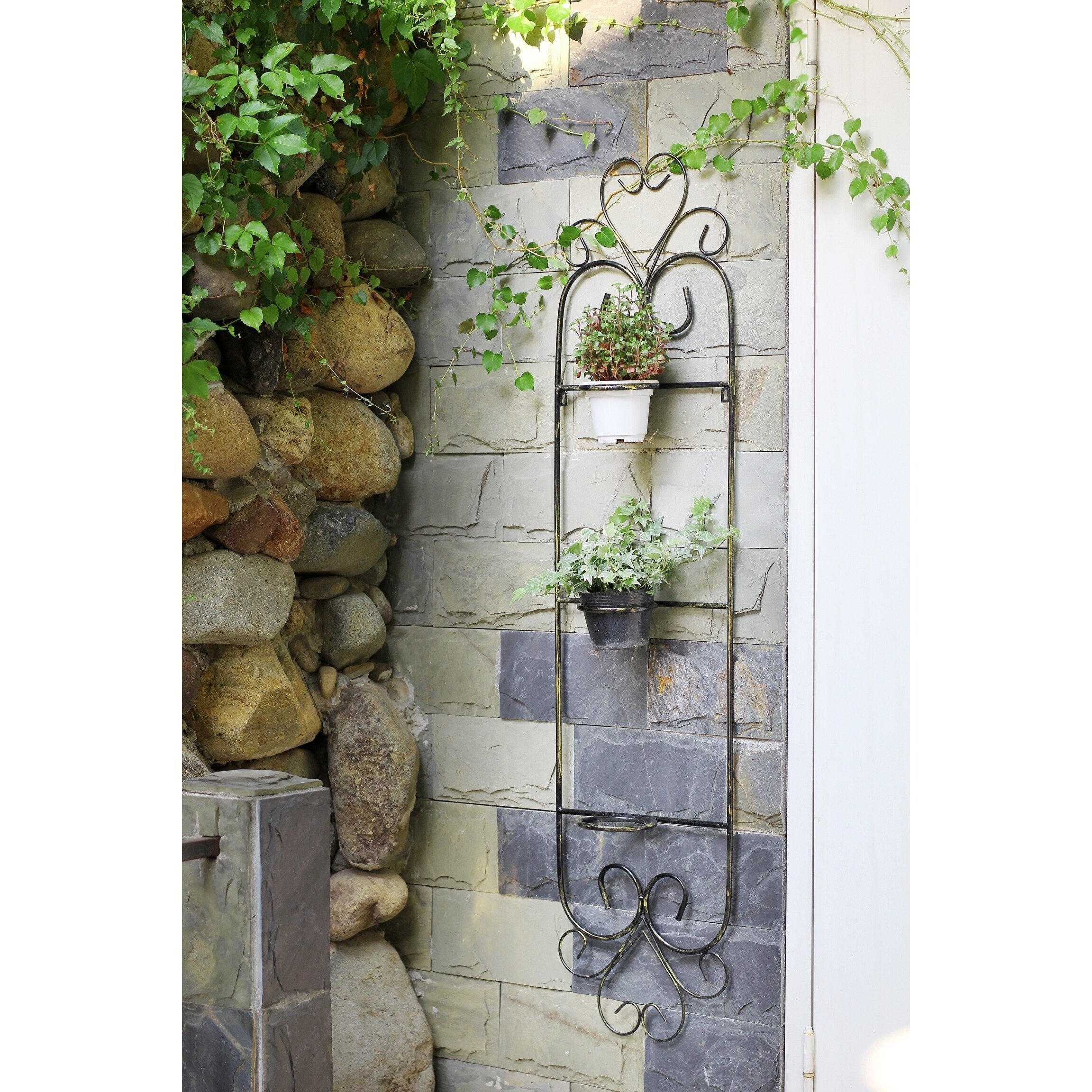 58 In 3 Pot Plant Cast Iron Wall Planter Décor On 3 Pot Plant Cast Iron Wall Planter Décor