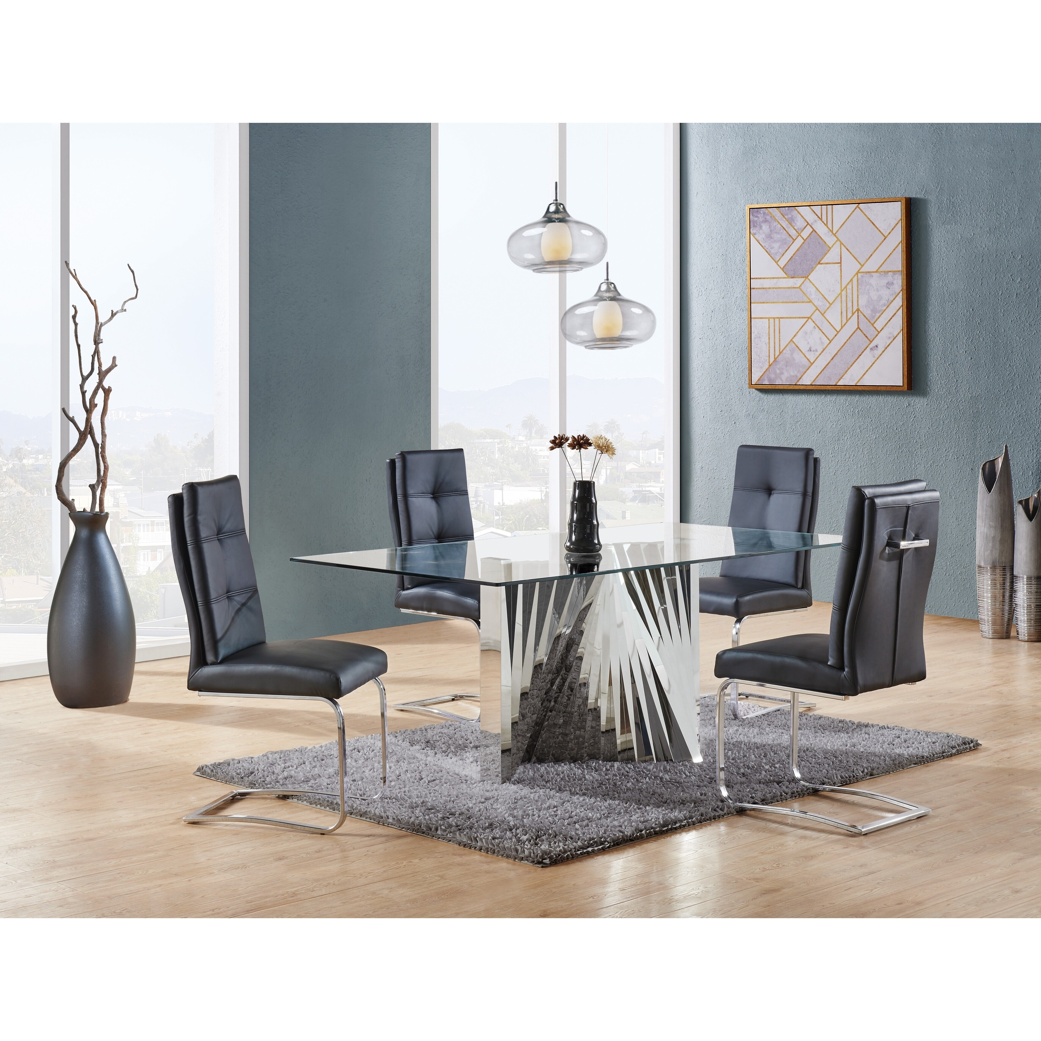 Shop Global Furniture Accordion Style Dining Table - White - Free ...