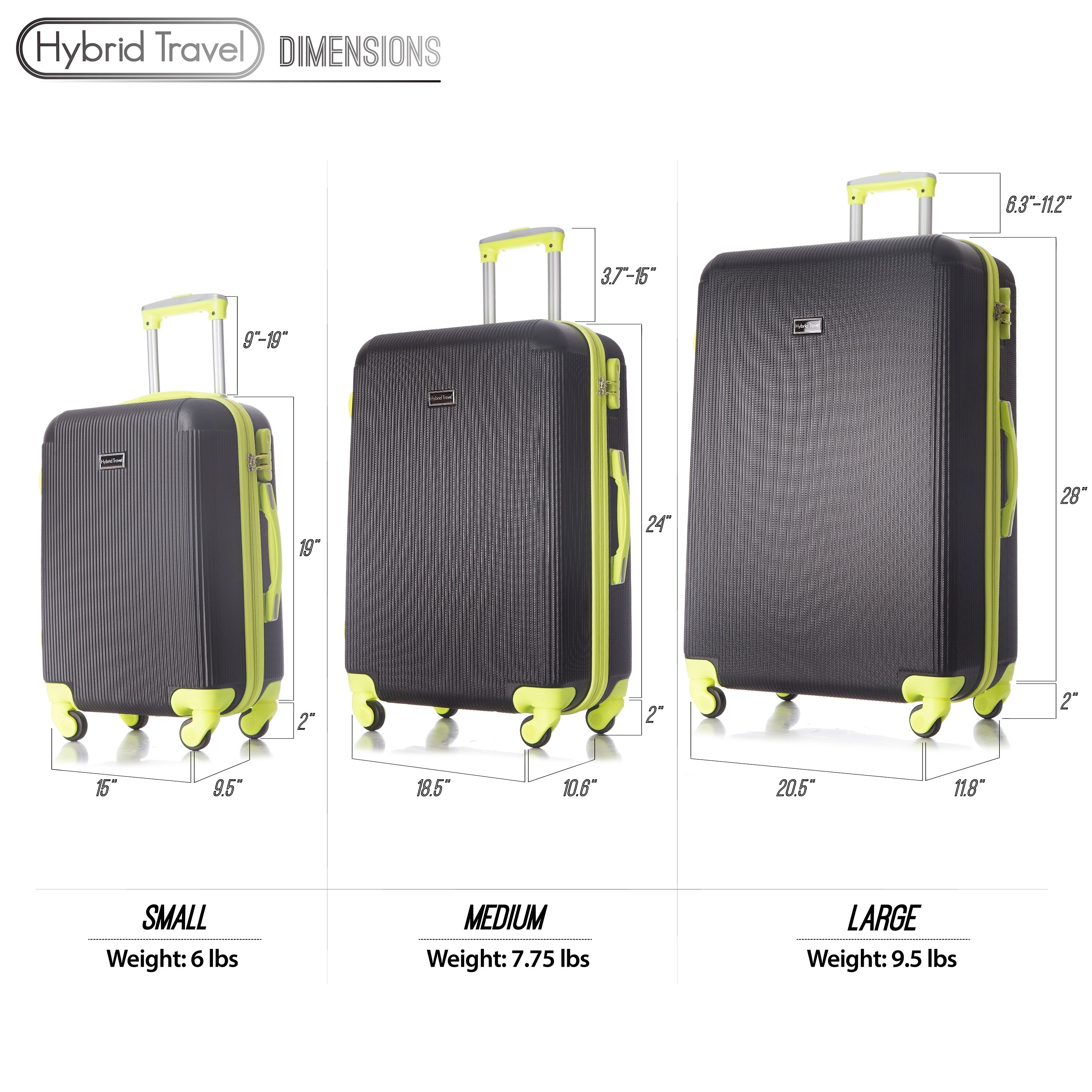 Hybrid Travel Almada 3 Piece Luggage Set Free Shipping Today Hybrid Travel Almada 3 Piece Luggage Set Free Shipping Today 19222067