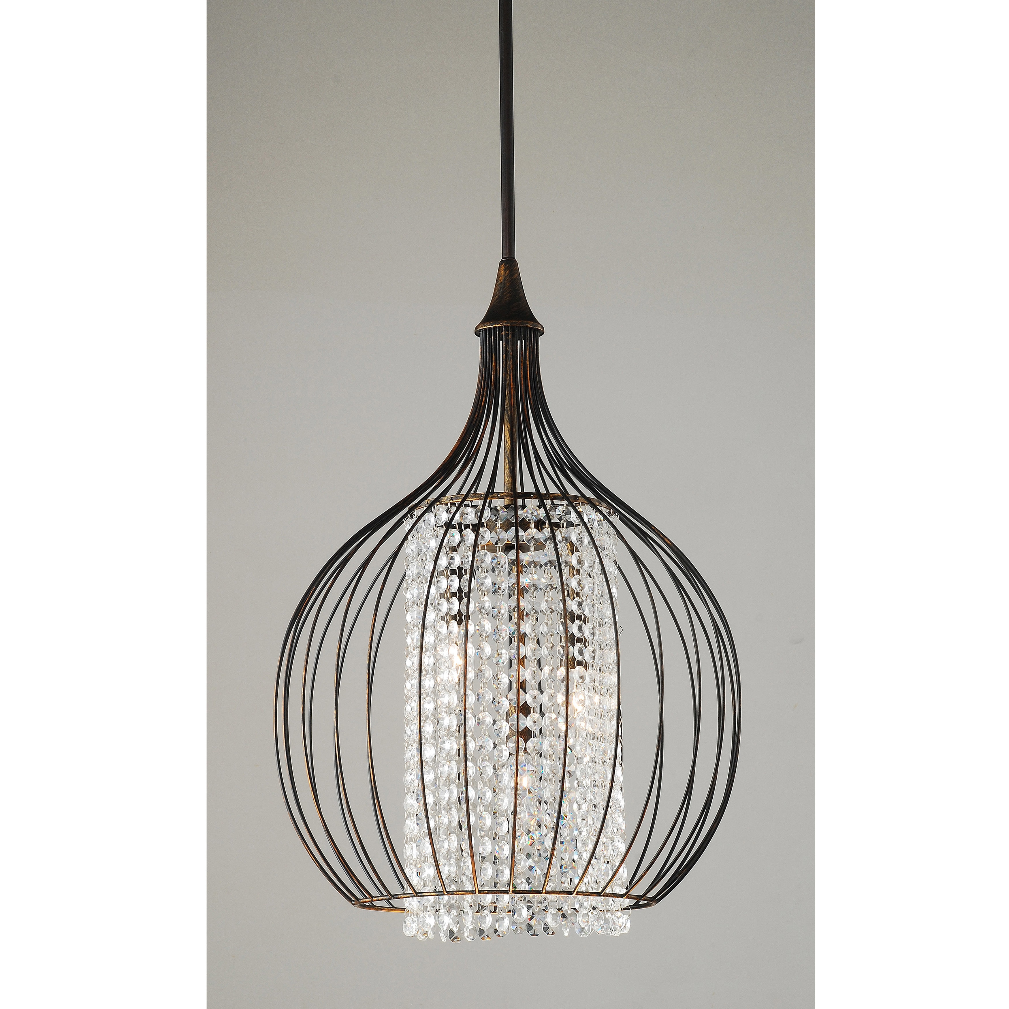 Indoor 3 Light Copper Crystal Pendant Chandelier Free Indoor 3 Light Copper Crystal Pendant Chandelier Free Shipping Today 19389916