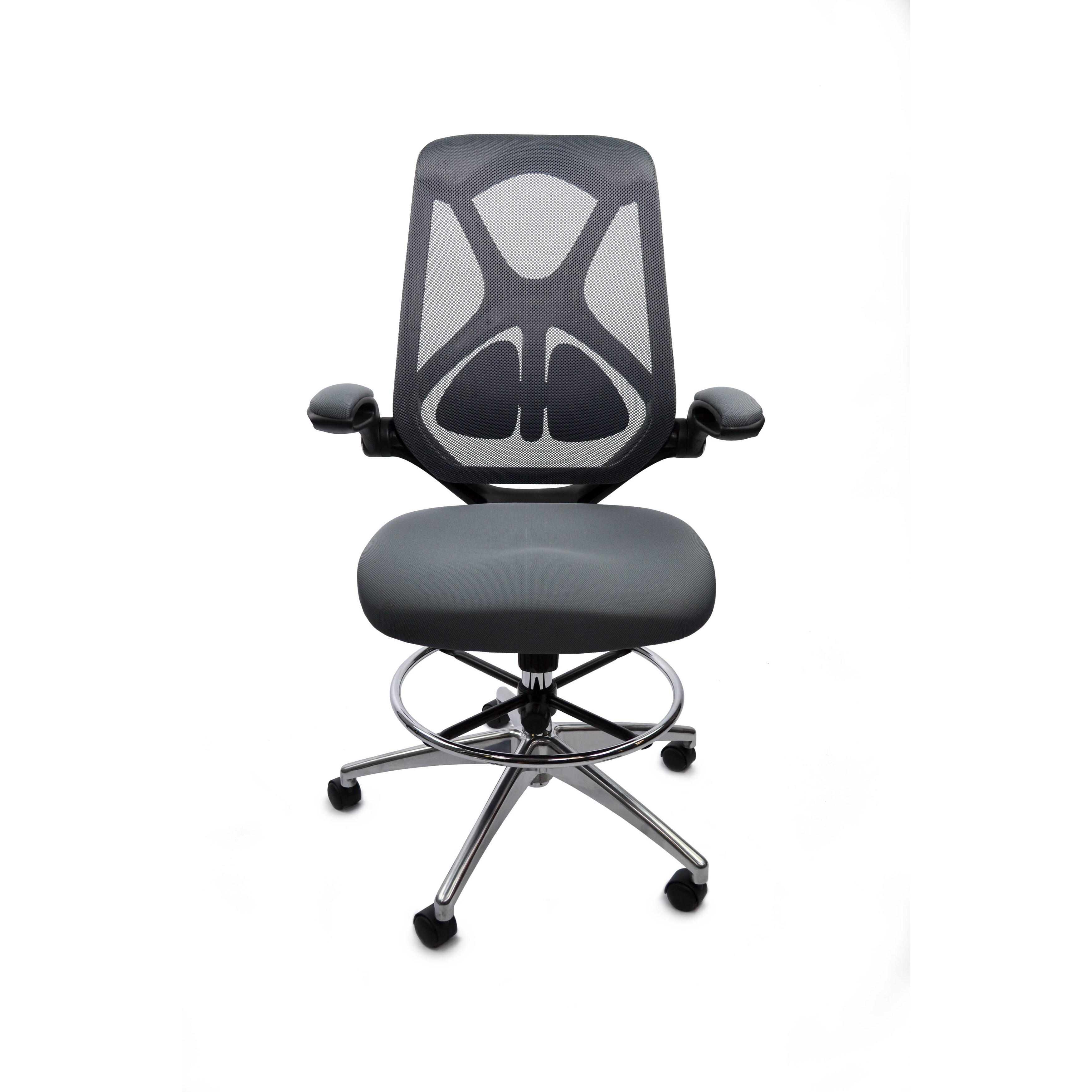 shop frasch high back ergonomic mesh drafting chair with adjustable