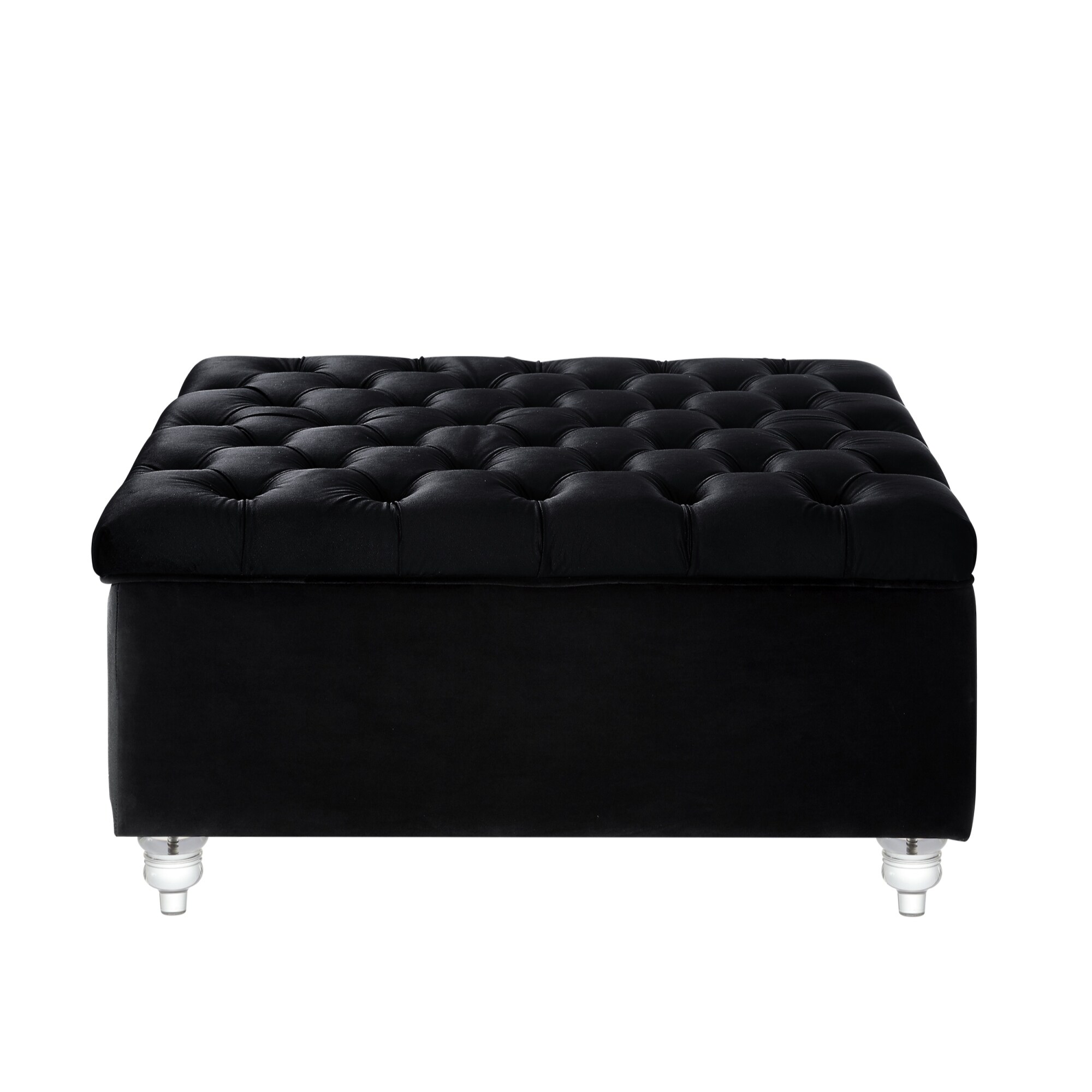 Belini Modern Velvet On Tufted Storage Ottoman Coffee Table Belini Modern Velvet On Tufted Storage Ottoman Coffee Table Free Shipping Today 19430782