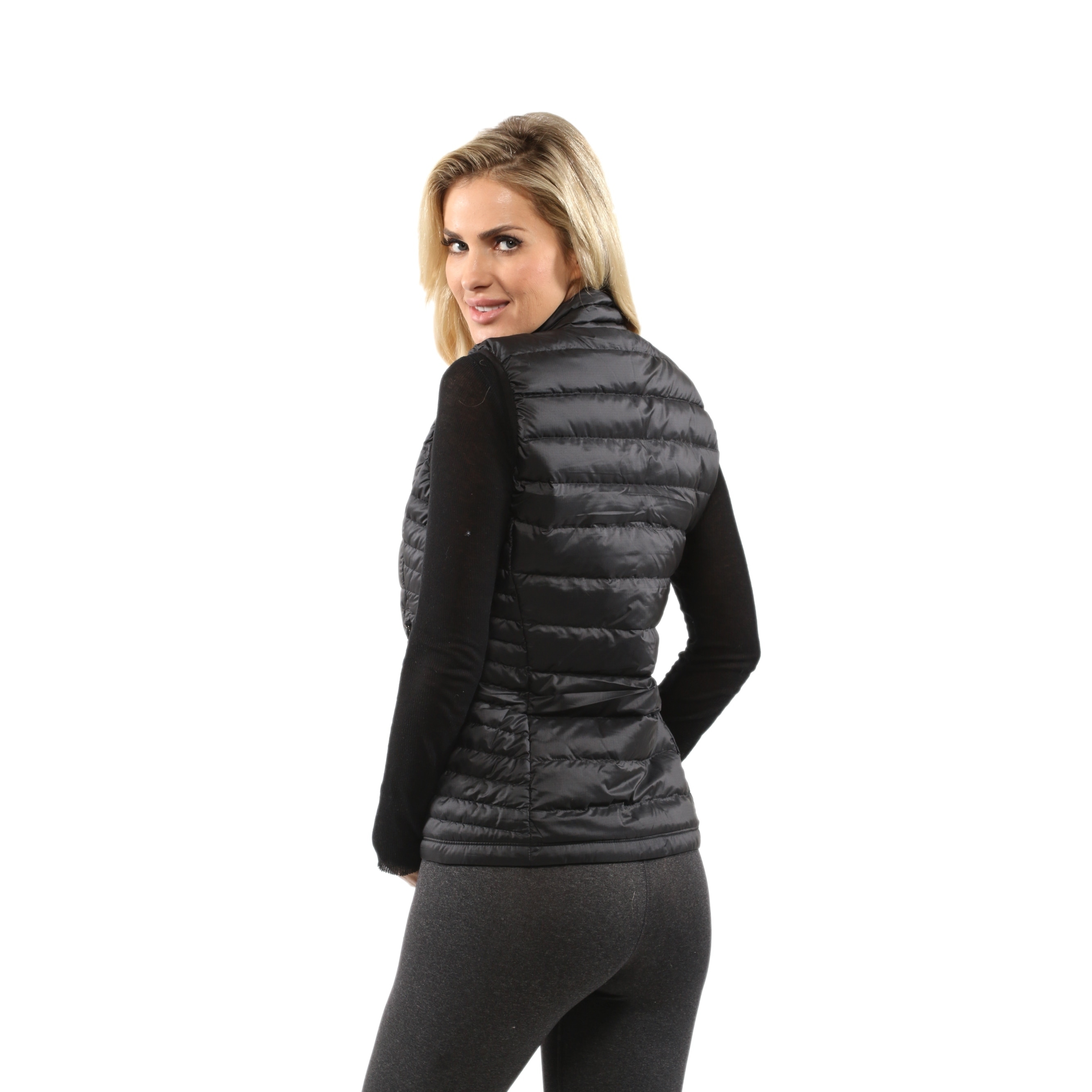 patagonia women's down sweater vest black