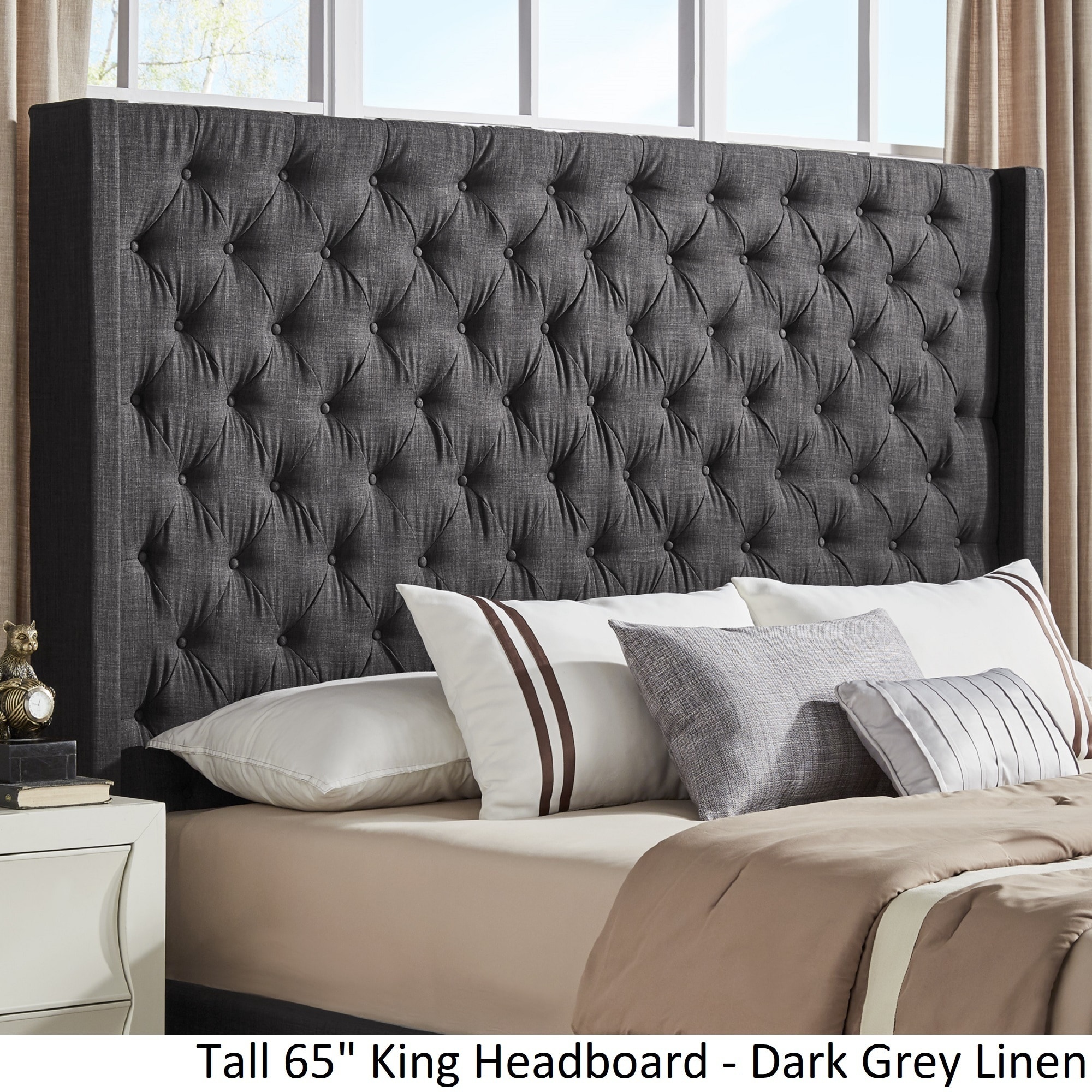 Naples Wingback On Tufted Tall Headboards By Inspire Q Naples Wingback On Tufted Tall Headboards By Inspire Q Free Shipping Today 25504309