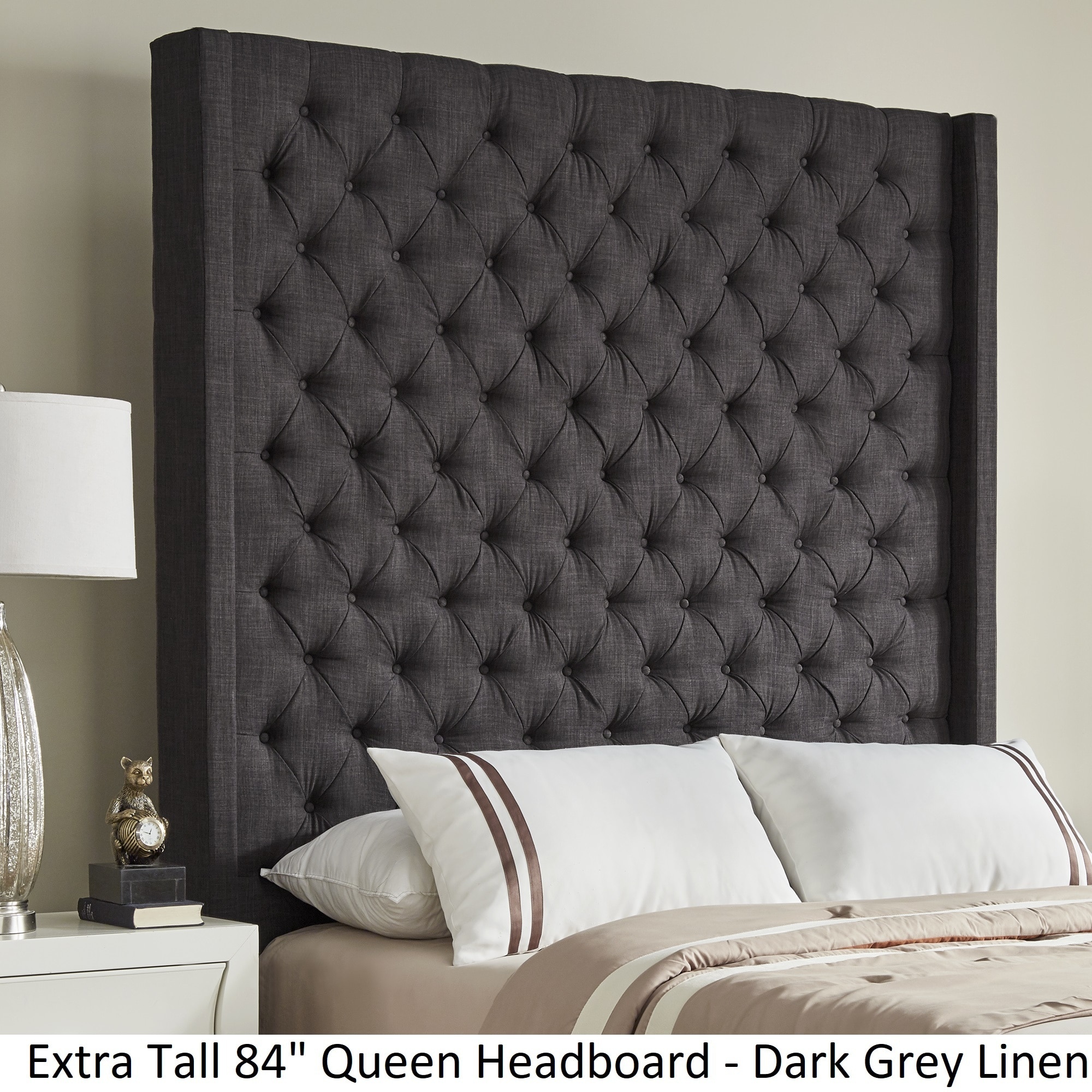 Naples Wingback On Tufted Tall Headboards By Inspire Q Naples Wingback On Tufted Tall Headboards By Inspire Q Free Shipping Today 19511535