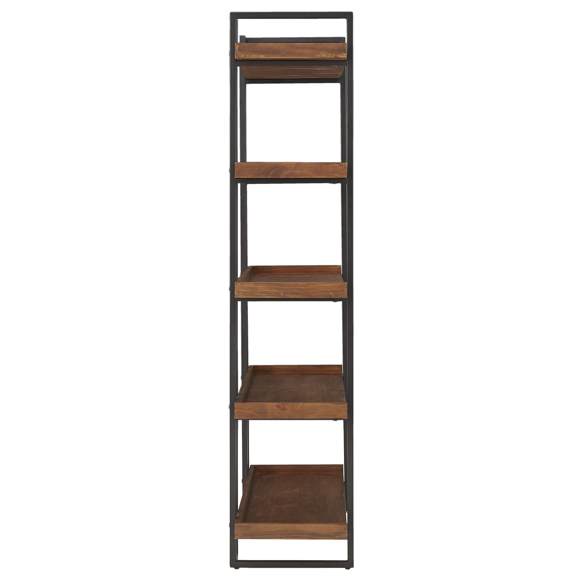 Unique Bookcase Design Decoration Corey Rustic Brown Etagere Bookcases By Inspire Q Modern Free Shipping Today