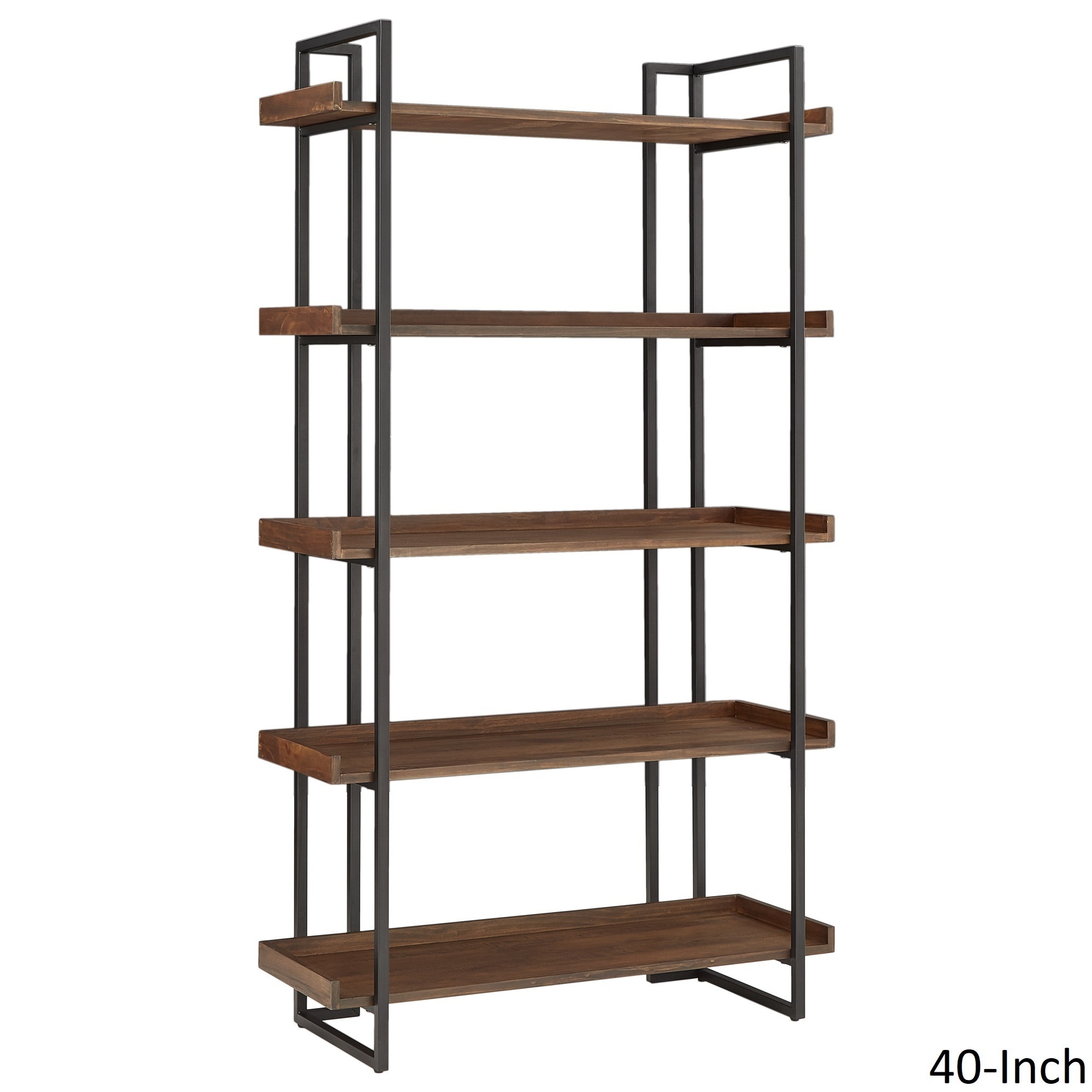 Unique Bookcases Home Design Corey Rustic Brown Etagere Bookcases By Inspire Q Modern Free Shipping Today