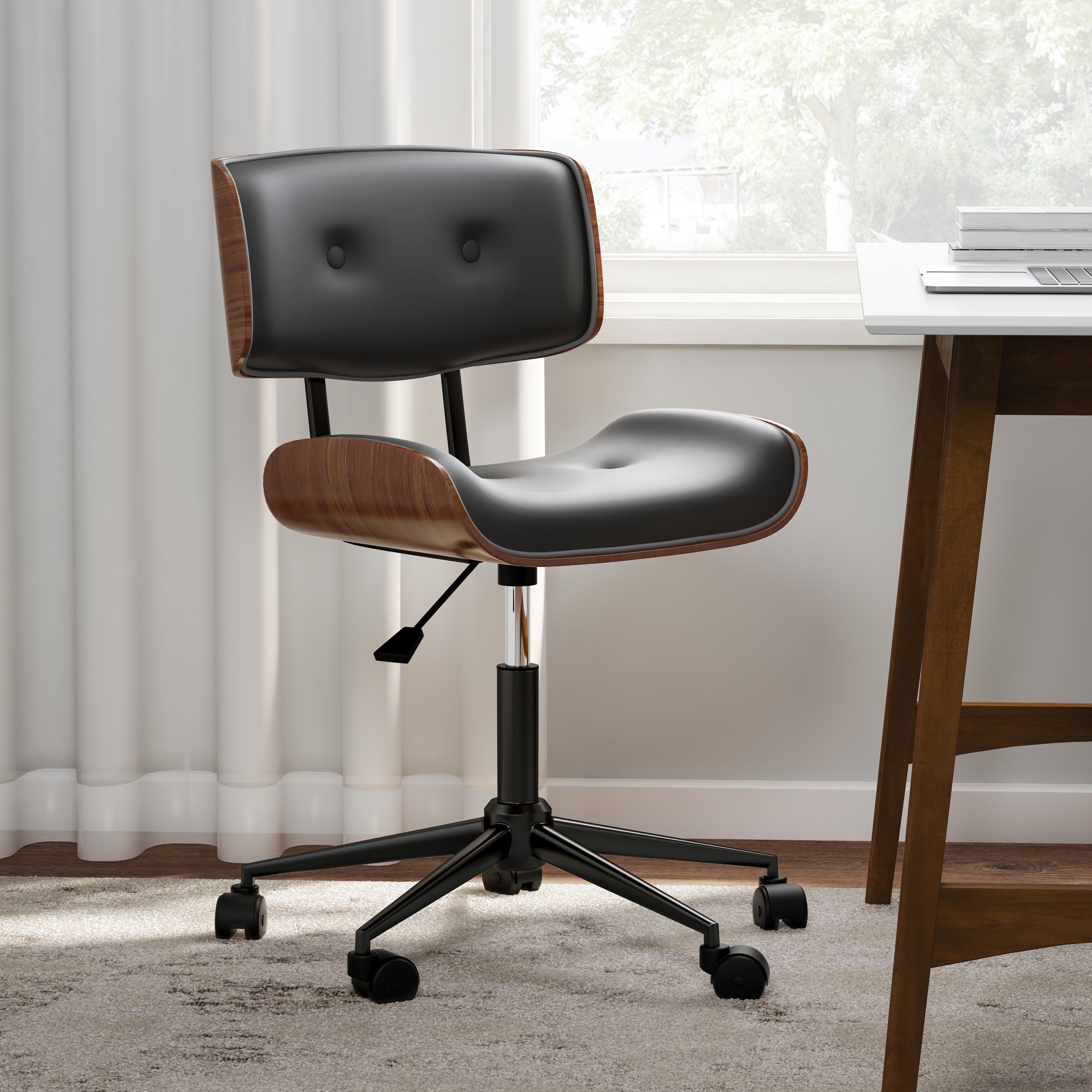 Carson Carrington Leksand Simple Mid Century Modern Office Carson Carrington Leksand Simple Mid Century Modern Office Chair On Free Shipping Today 19529717