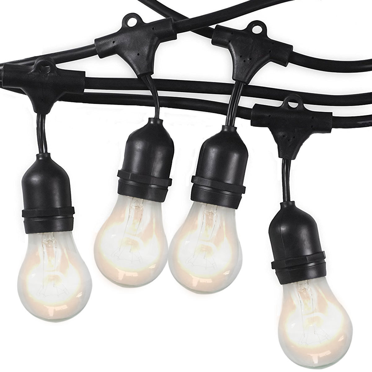Royal Designs Premium Weatherproof Indoor Outdoor String Lights Royal Designs Premium Weatherproof Indoor Outdoor String Lights Clear Light Bulbs Included