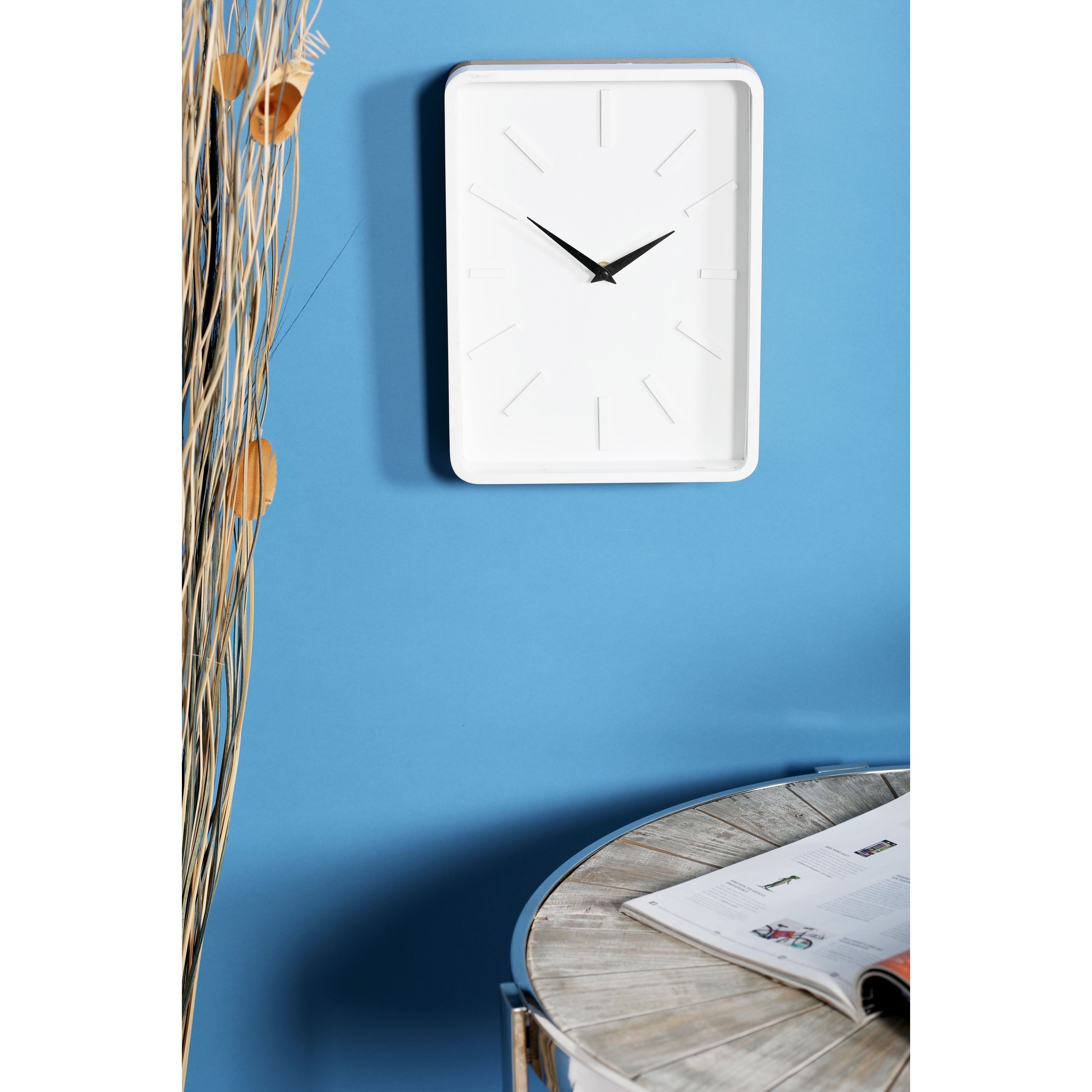 Carson Carrington Alavus Modern Rectangular Wooden Wall Clock Carson Carrington Alavus Modern Rectangular Wooden Wall Clock On Free Shipping Orders Over 45 21258547