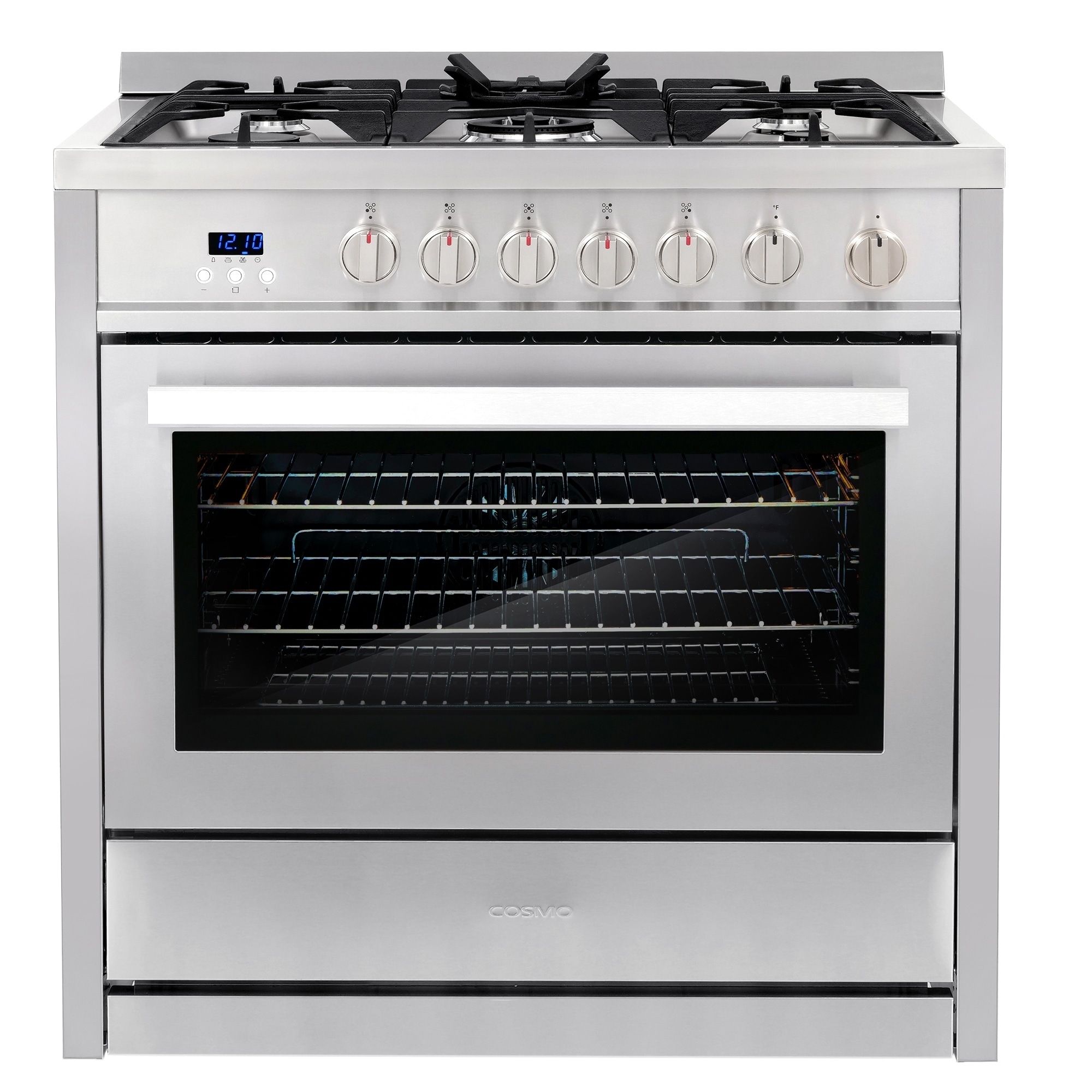 Shop Cosmo 36 In 3 8 Cu Ft Single Oven Gas Range With 5 Burner