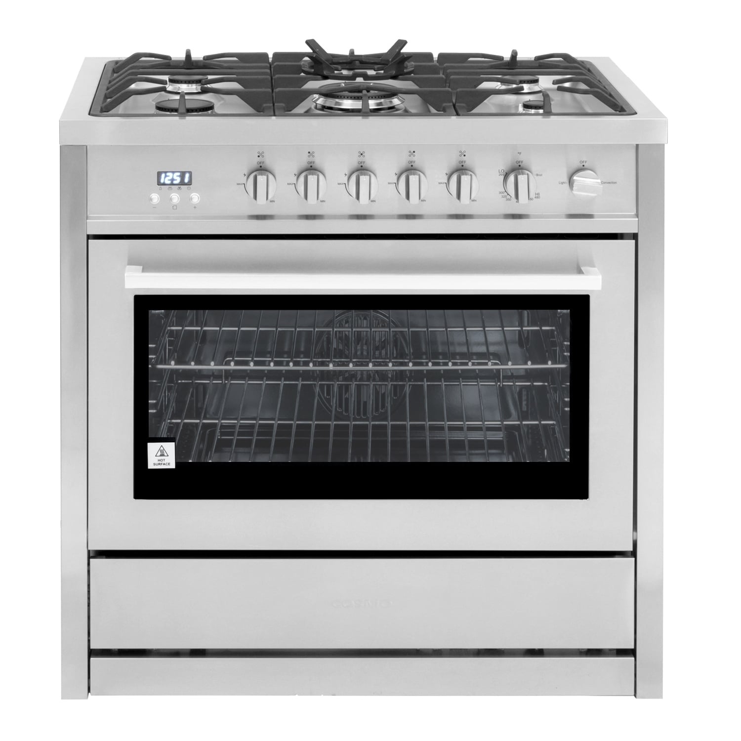 Cosmo 36 Inch Free Standing 5 Burner Convection Gas Range Cosmo 36 Inch Free Standing 5 Burner Convection Gas Range