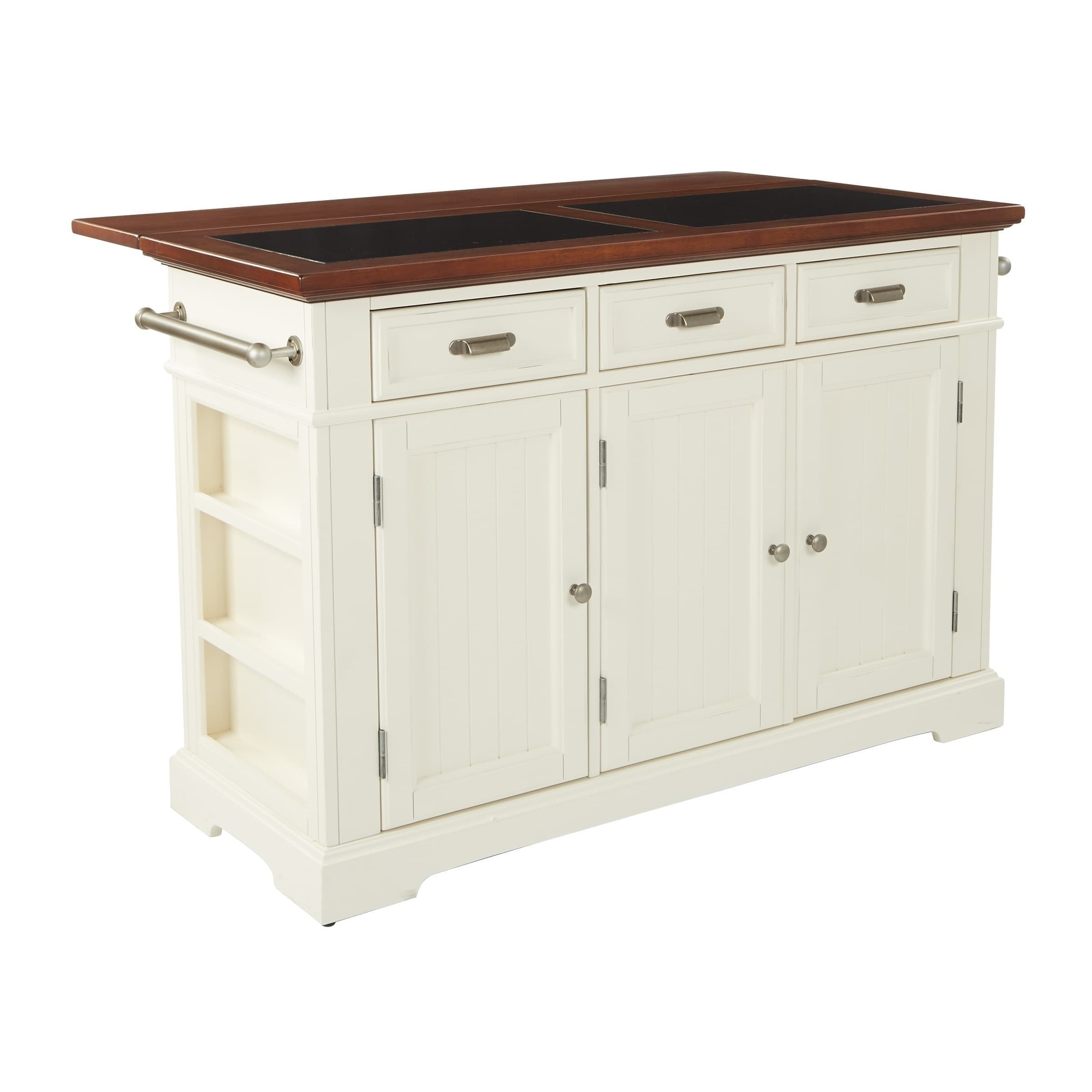 Inspired By Bassett Farmhouse Basics White Kitchen Island With Vintage Inspired By Bassett Farmhouse Basics White Kitchen Island With Vintage