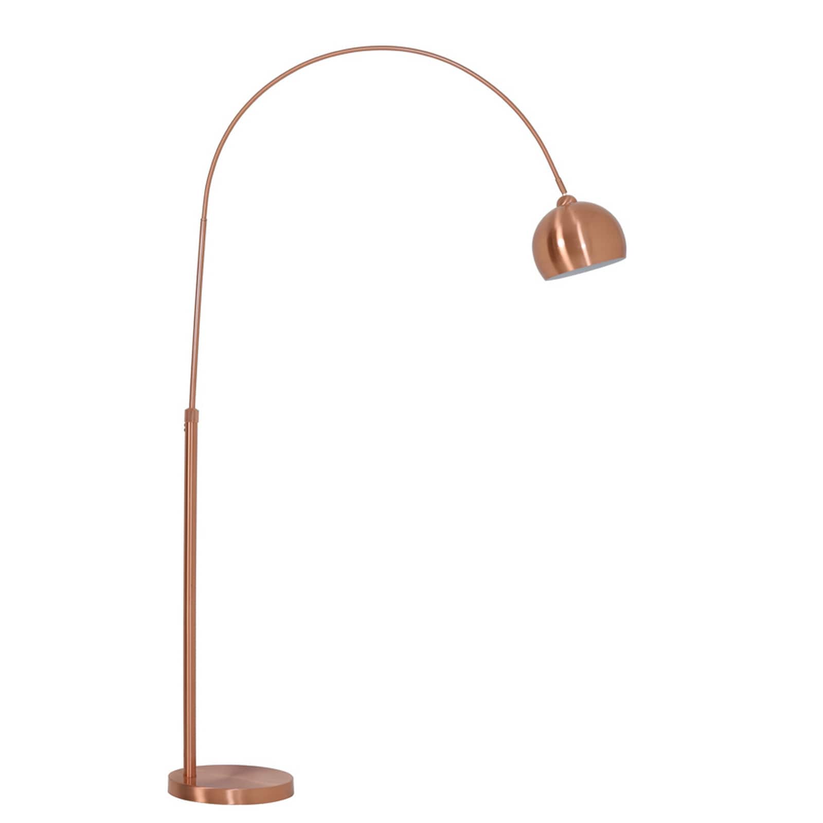 Urban Designs Solid Rose Gold Finished Iron 60 Watt 1 Light Arc Urban Designs Solid Rose Gold Finished Iron 60 Watt 1 Light Arc Style Floor Lamp With Dome Shade And Marble Stone Base Free Shipping Today