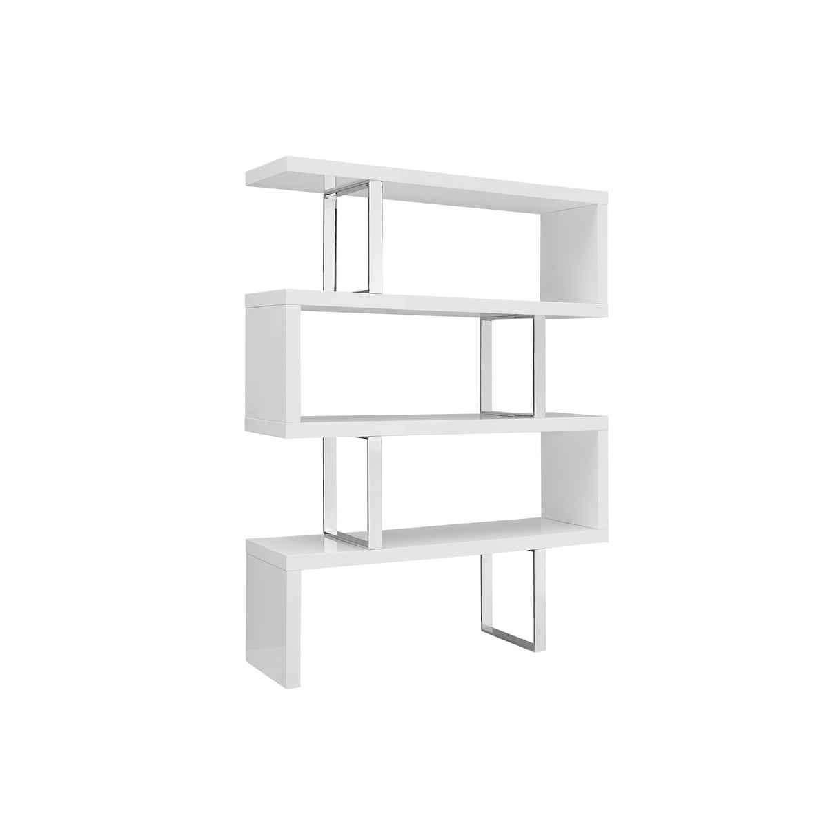 Scala High Gloss White Lacquer Bookcase By Casabianca Home Scala High Gloss White Lacquer Bookcase By Casabianca Home