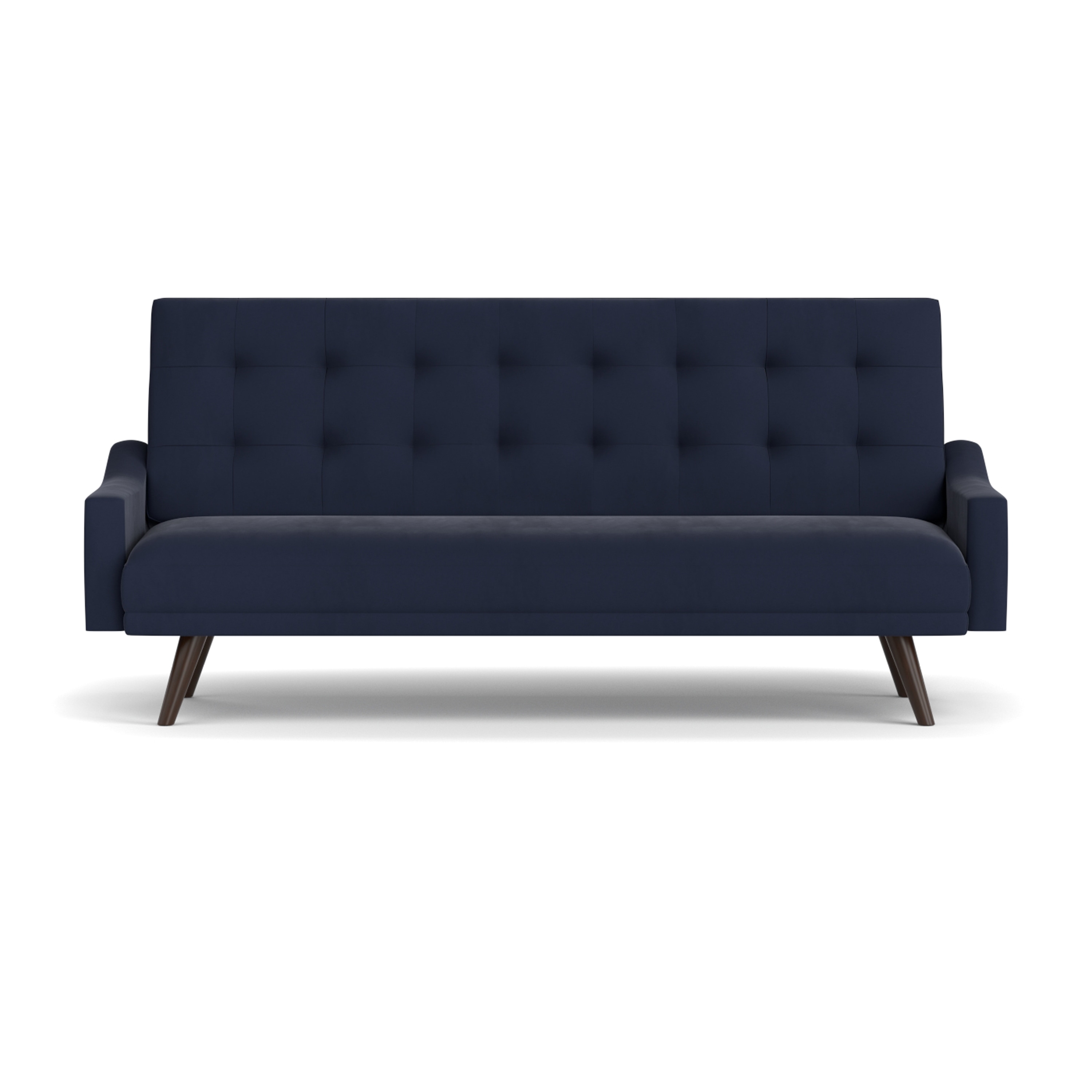 Handy Living Ophir Click Clack Navy Blue Velvet Futon Sleeper Sofa Handy Living Ophir Click Clack Navy Blue Velvet Futon Sleeper Sofa Free Shipping Today 25767699