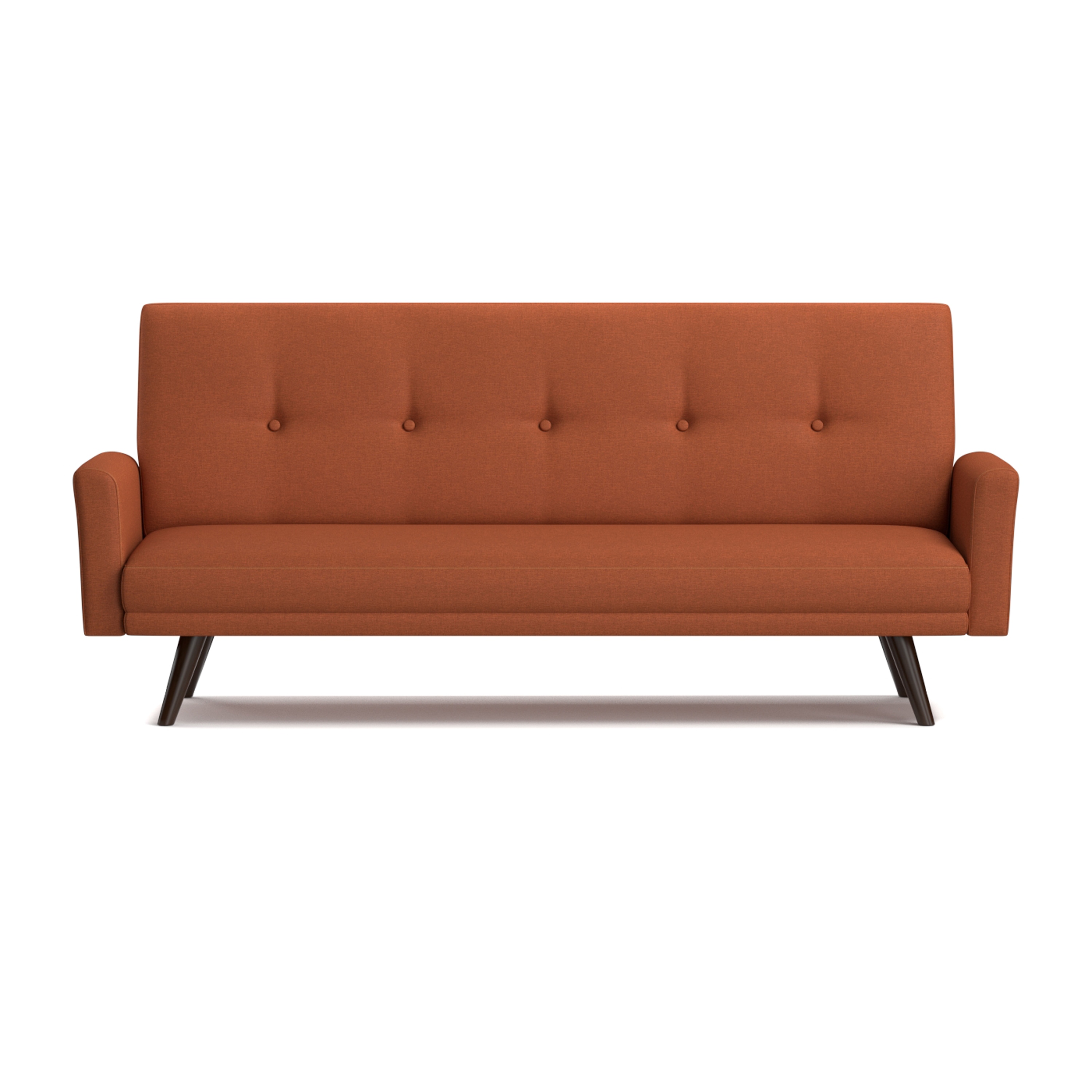 Handy Living Mancos Click Clack Orange Linen Futon Sleeper Sofa Handy Living Mancos Click Clack Orange Linen Futon Sleeper Sofa On Free Shipping Today 19834906