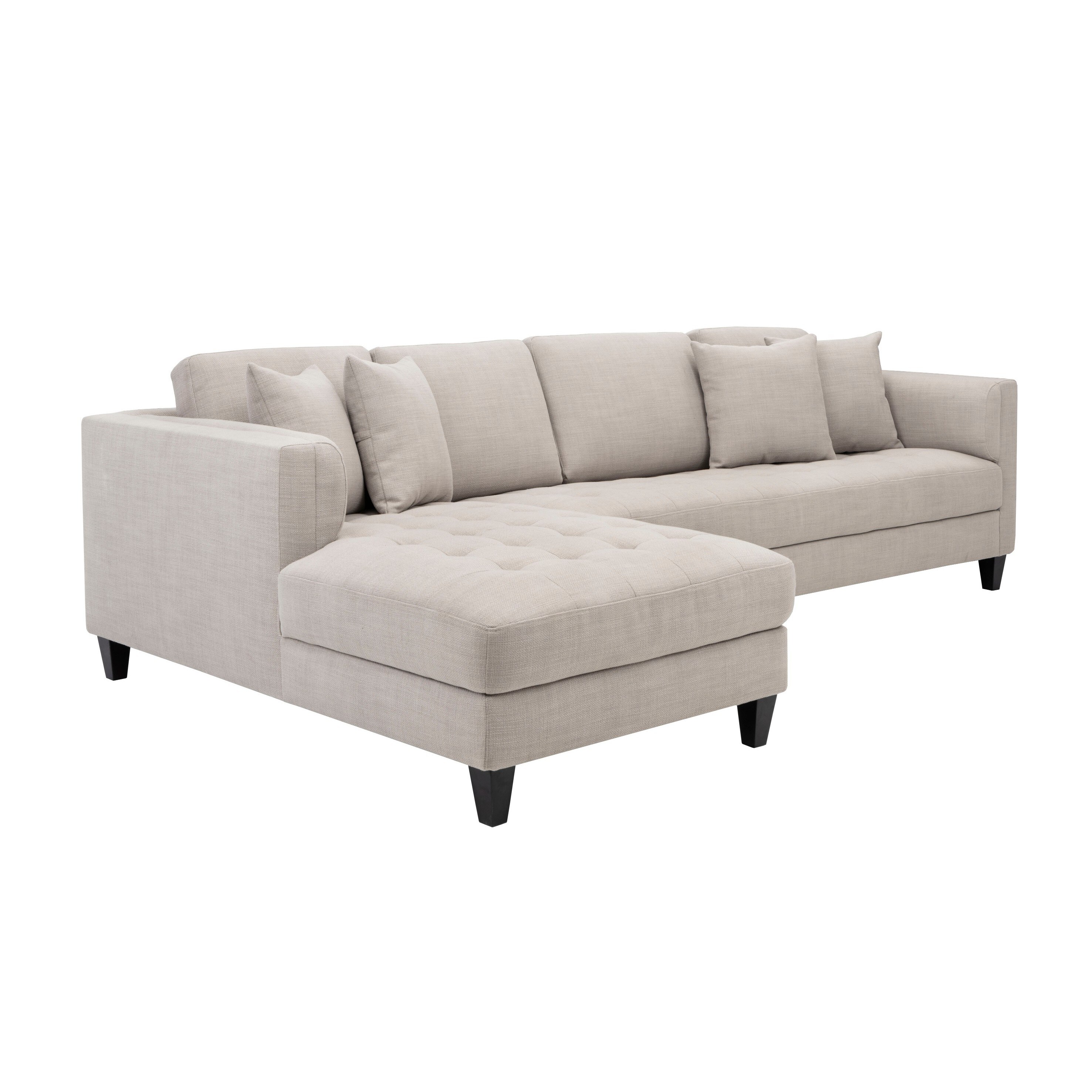 5west Arthur Fabric Tufted Sofa Chaise On Free 5west Arthur Fabric Tufted Sofa Chaise On Free Shipping Today 19843290