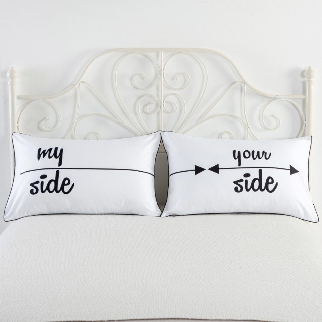 Shop My Side And Your Side Pillow Cases Couples Gift His Hers