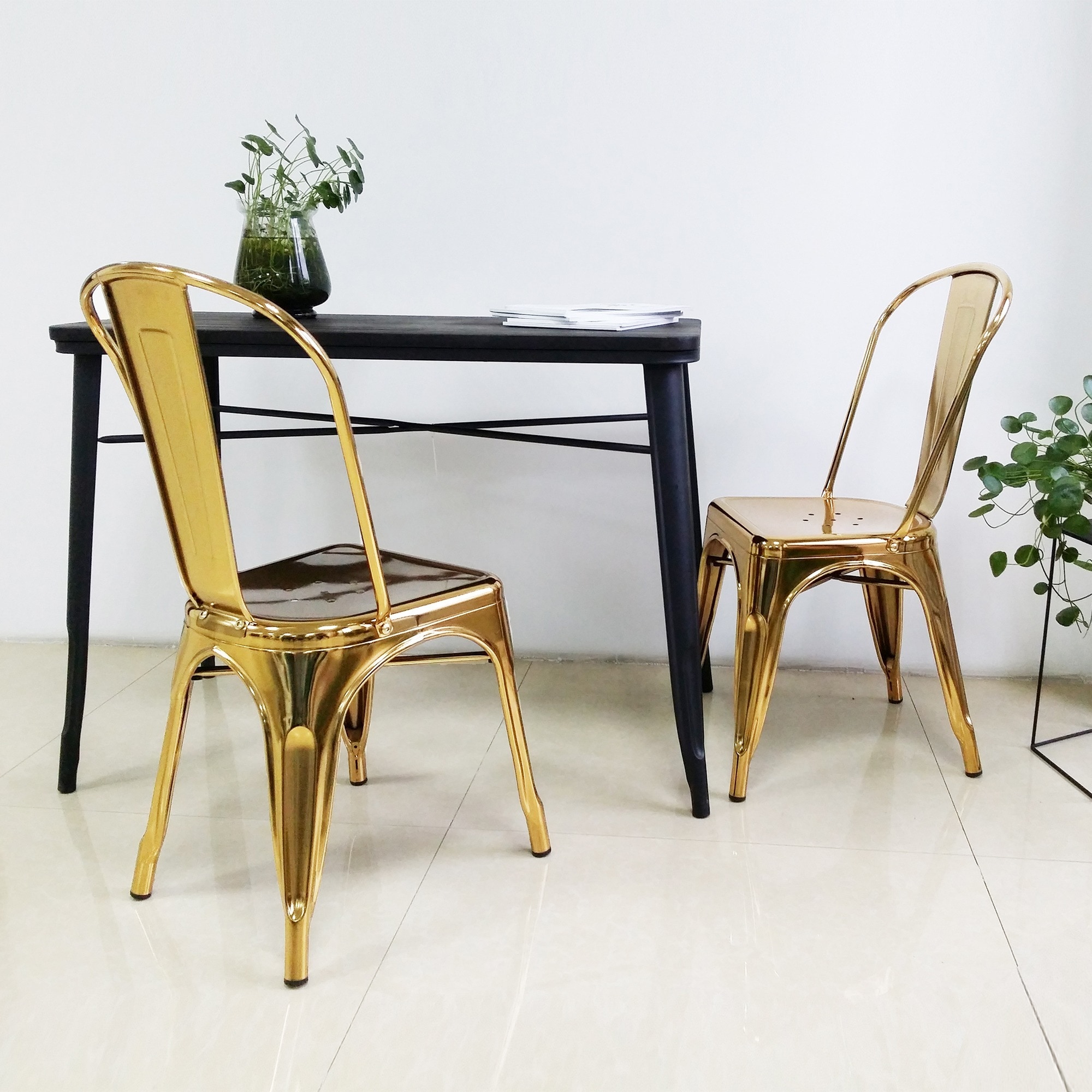 Chelsea Gold Metal Dining Chair Set Of 4 On Free Chelsea Gold Metal Dining Chair Set Of 4 On Free Shipping Today 19851954