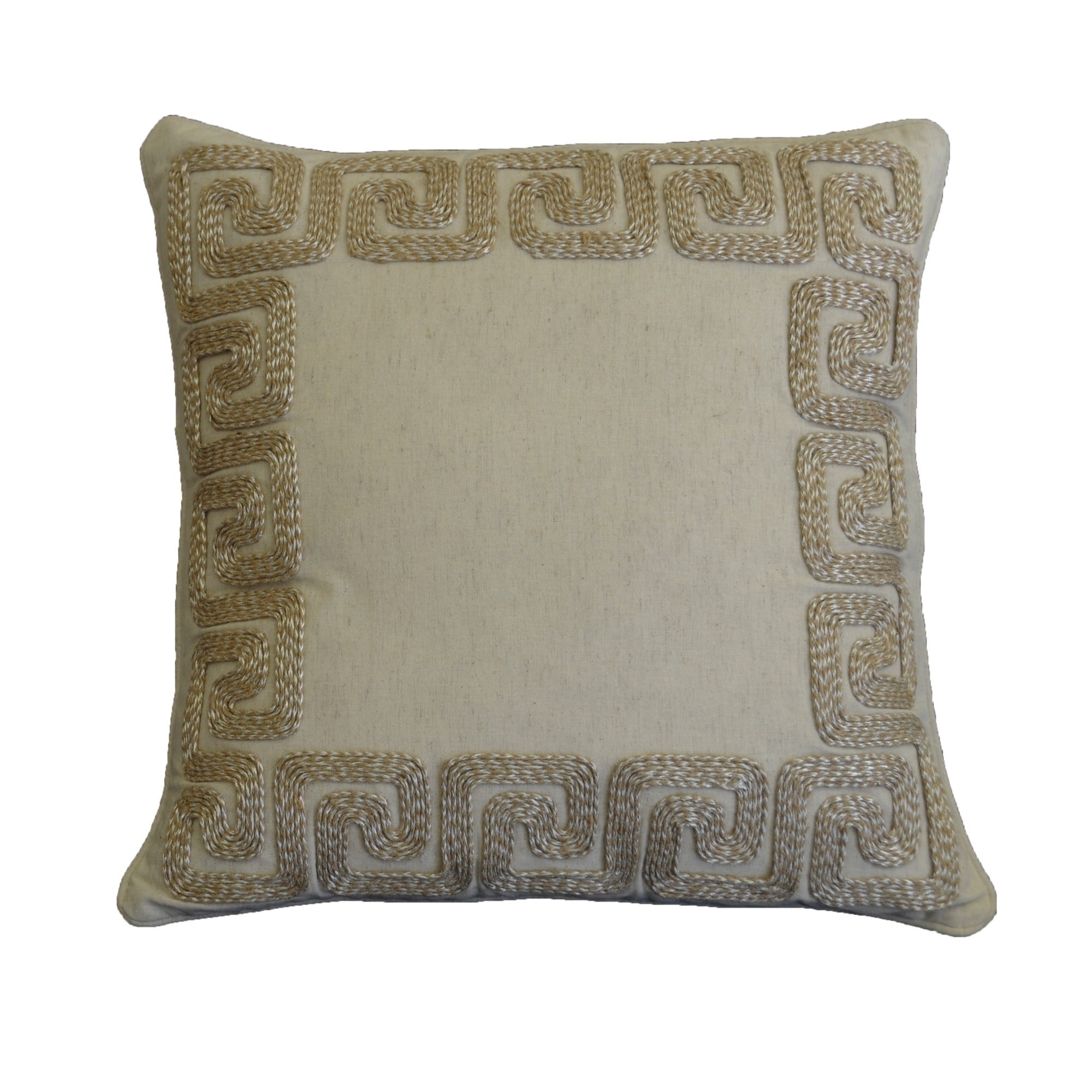 Am Home Greek Key Border Pillow Feather Insert Free Shipping Am Home Greek Key Border Pillow Feather Insert Free Shipping On Orders Over 45 19886898