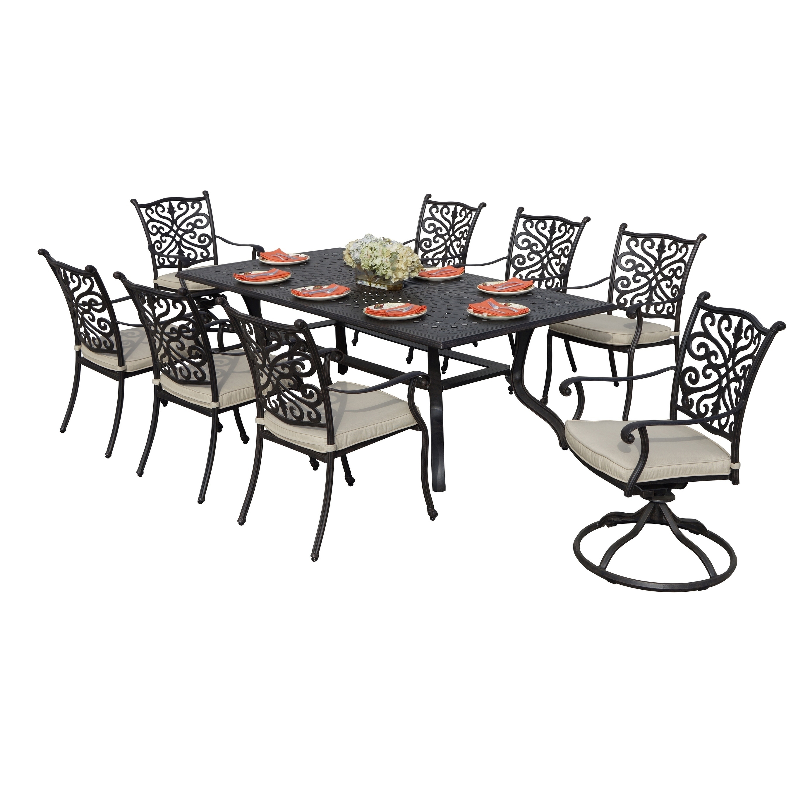 Shop Casablanca 9 Piece 44\'\' X 84\'\' Rectangular Patio Dining Set ... Shop Casablanca 9 Piece 44\'\' X 84\'\' Rectangular Patio Dining Set ...