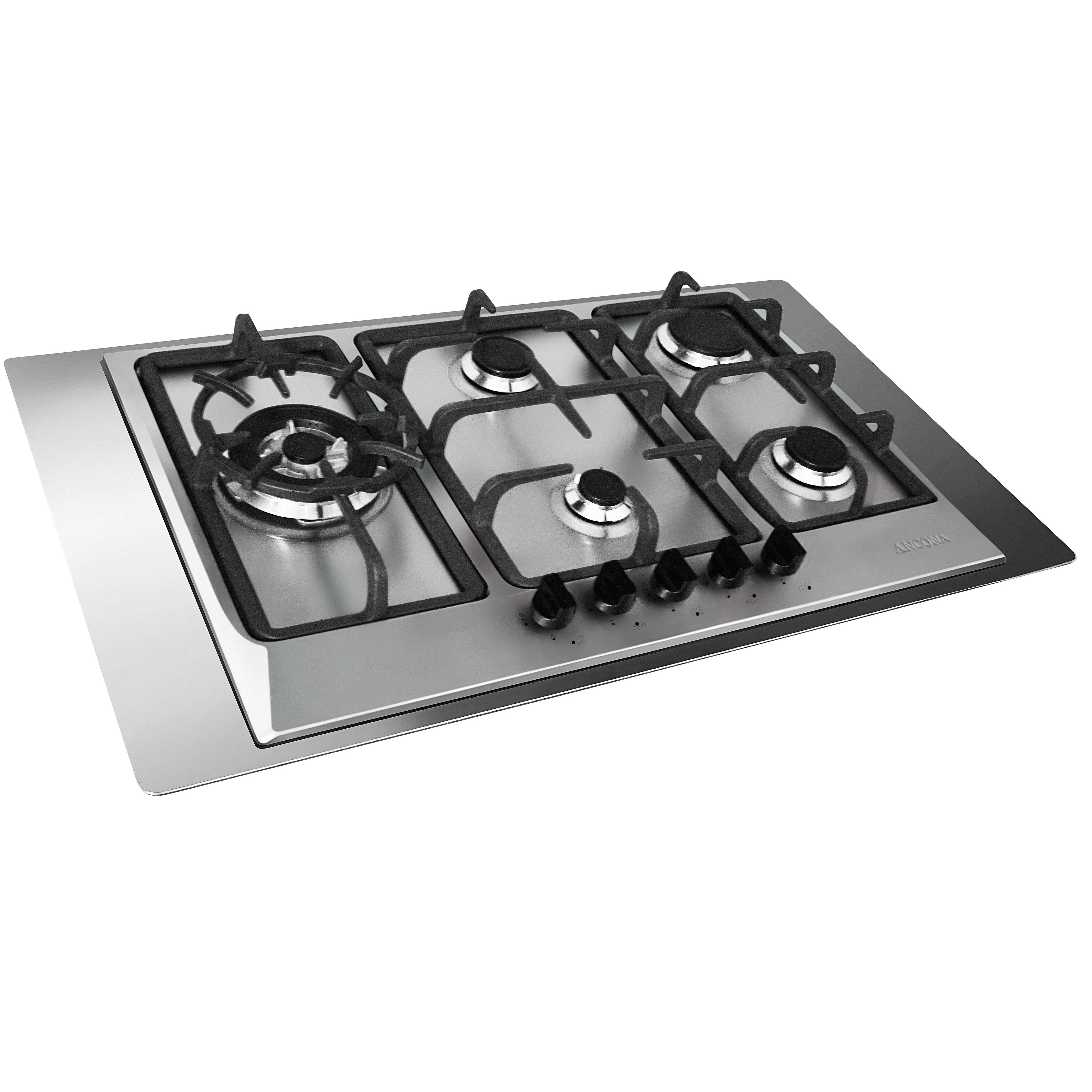Ancona 30 In Gas Cooktop Stainless Steel With 5 Burners Ancona 30 In Gas Cooktop Stainless Steel With 5 Burners Including Triple Ring Br Burner On Free Shipping Today