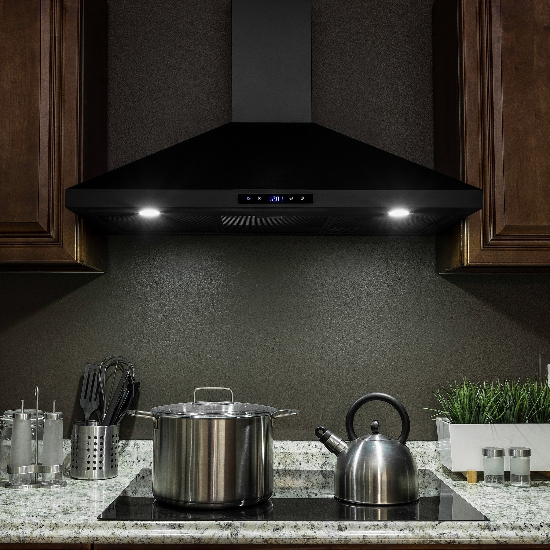 Golden Vantage Rh0328 36 Black Stainless Steel Wall Mount Golden Vantage Rh0328 36 Black Stainless Steel Wall Mount Range Hood Touch Panel Mesh Filters Kitchen Vent On Free Shipping Today