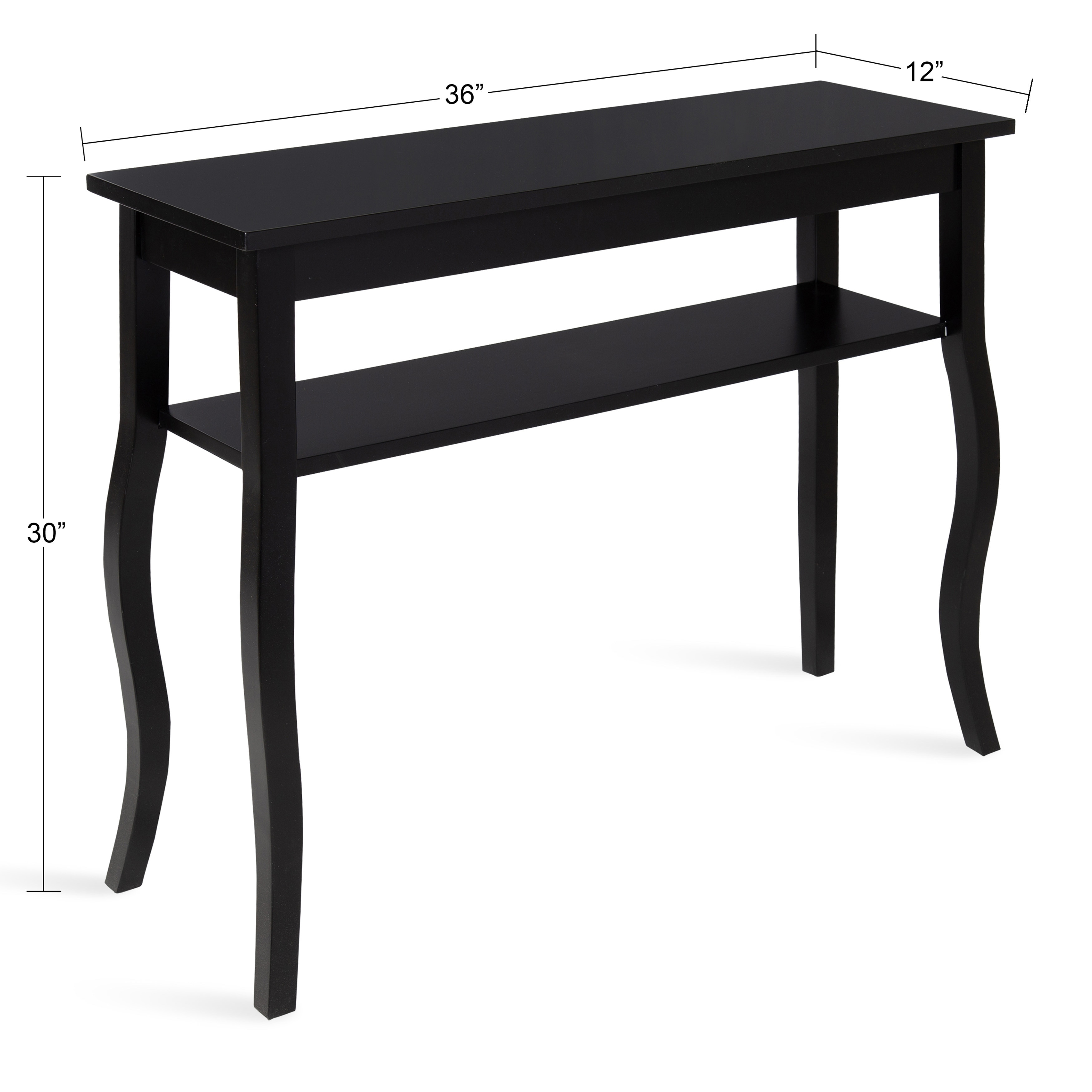 Kate And Laurel Lillian Wood Console Table With Curved Legs Shelf Kate And Laurel Lillian Wood Console Table With Curved Legs Shelf