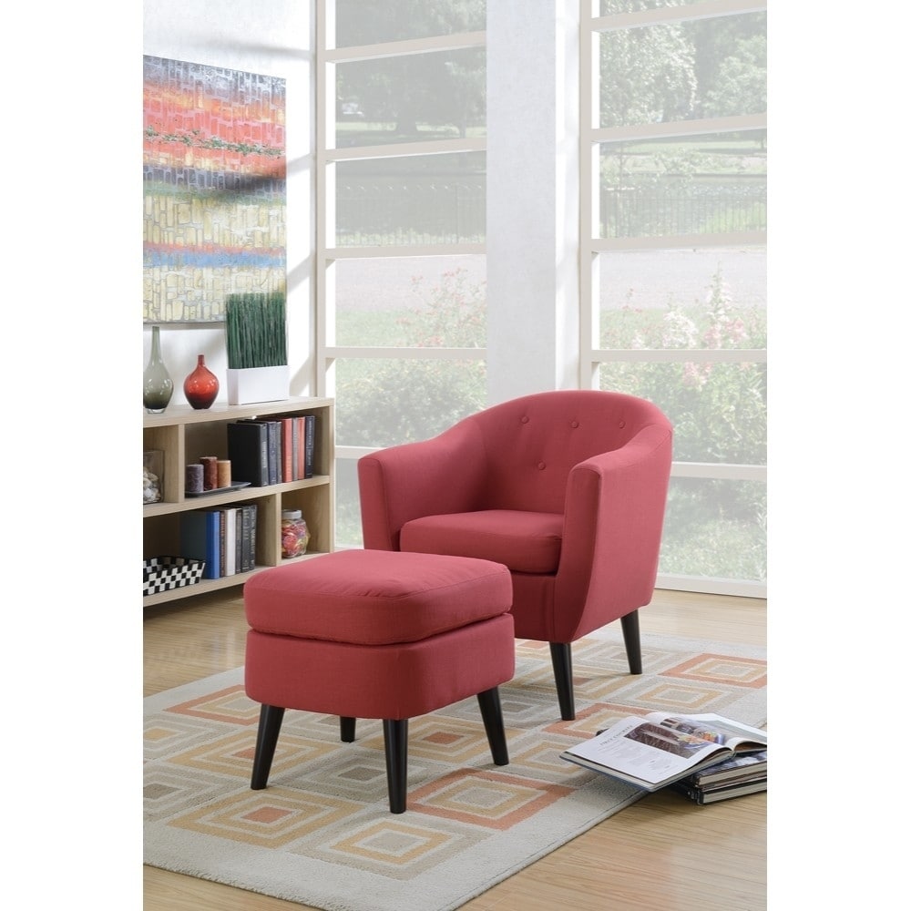 Polyfiber Accent Chair With Tail Ottoman Red Free Polyfiber Accent Chair With Tail Ottoman Red Free Shipping Today 20173473
