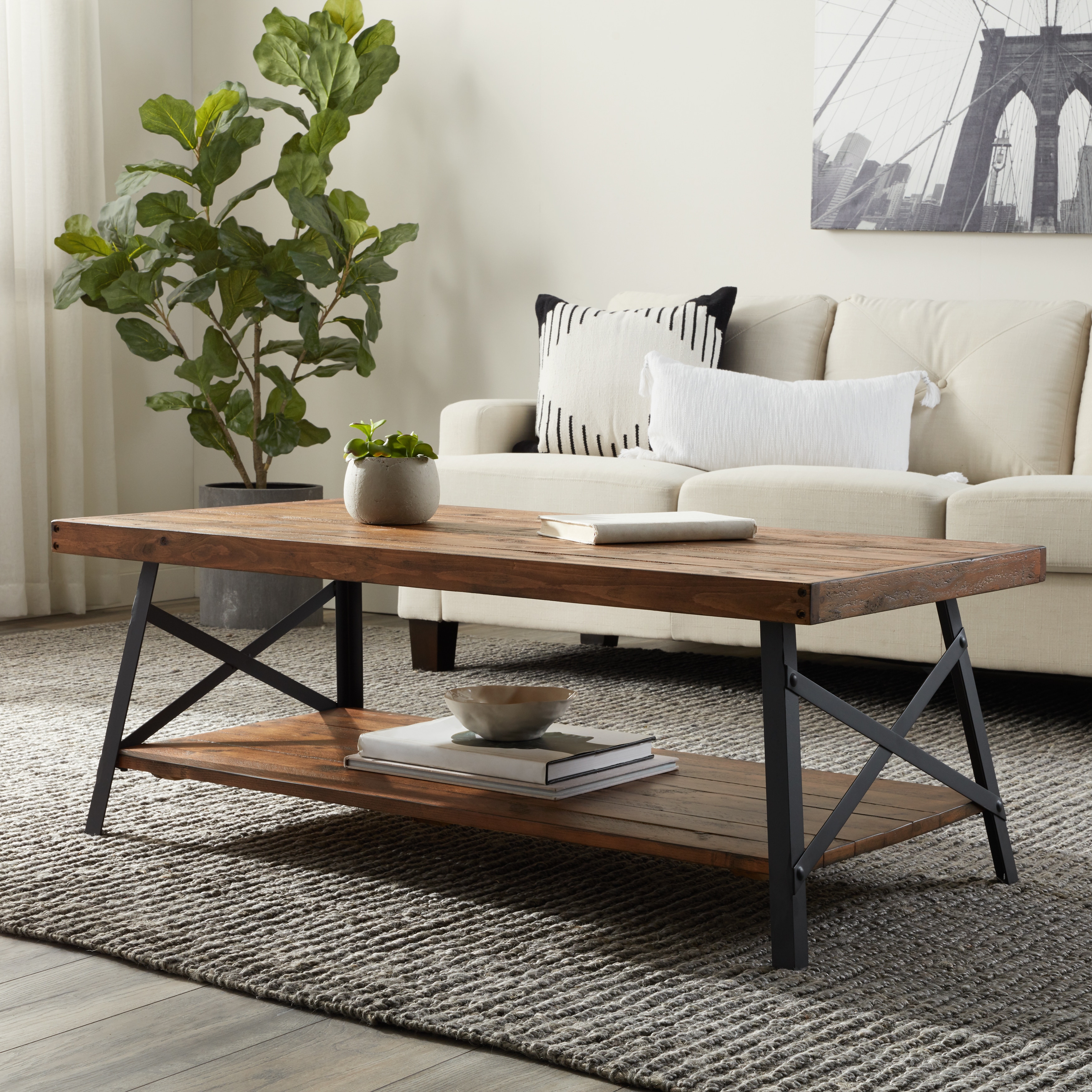 Shop Pine Canopy Kaibab Modern Rustic Wood Coffee Table On Sale