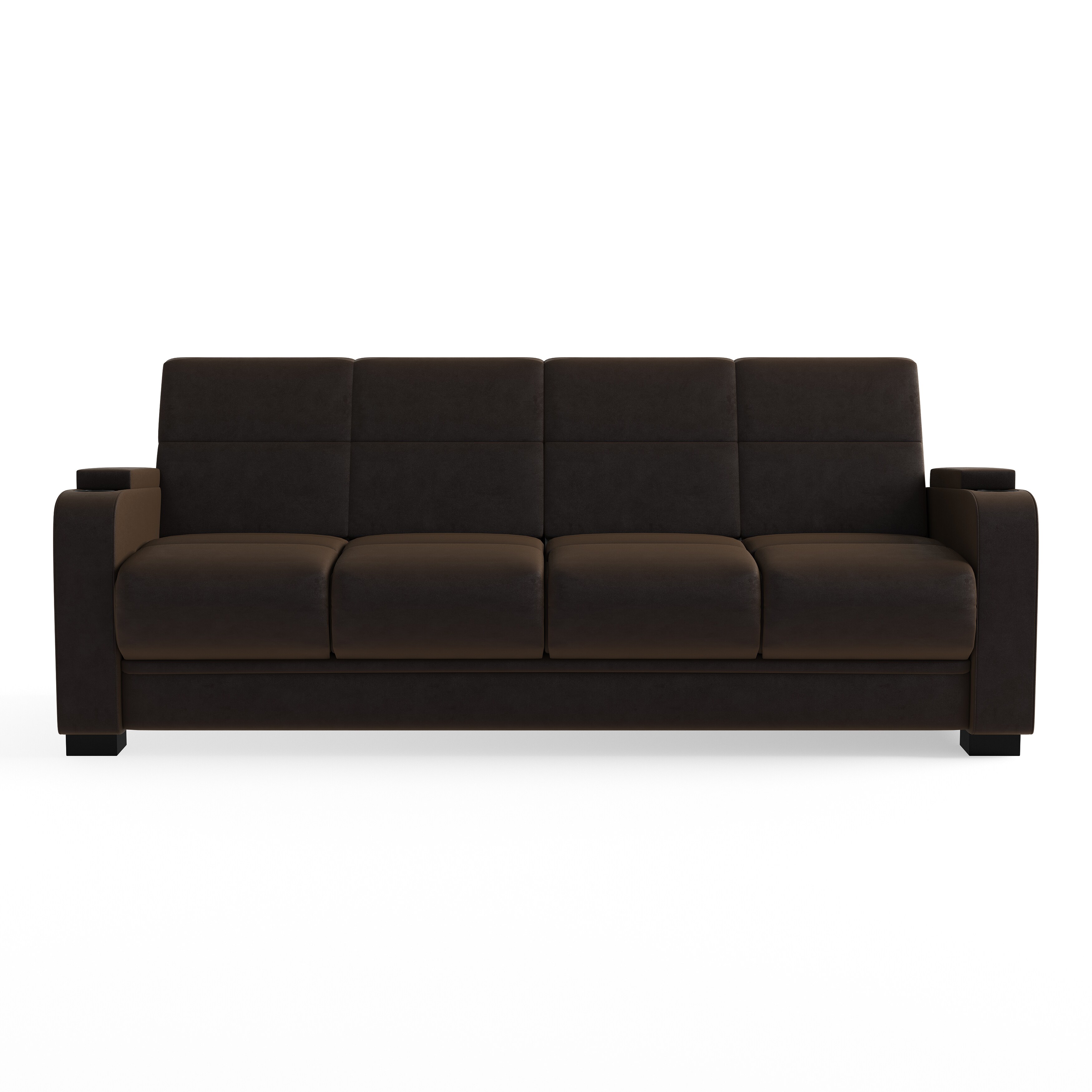 Clay Alder Home Klingle Chocolate Brown Velvet Convert A Couch Clay Alder Home Klingle Chocolate Brown Velvet Convert A Couch Storage Arm Futon Sofa Sleeper On Free Shipping Today