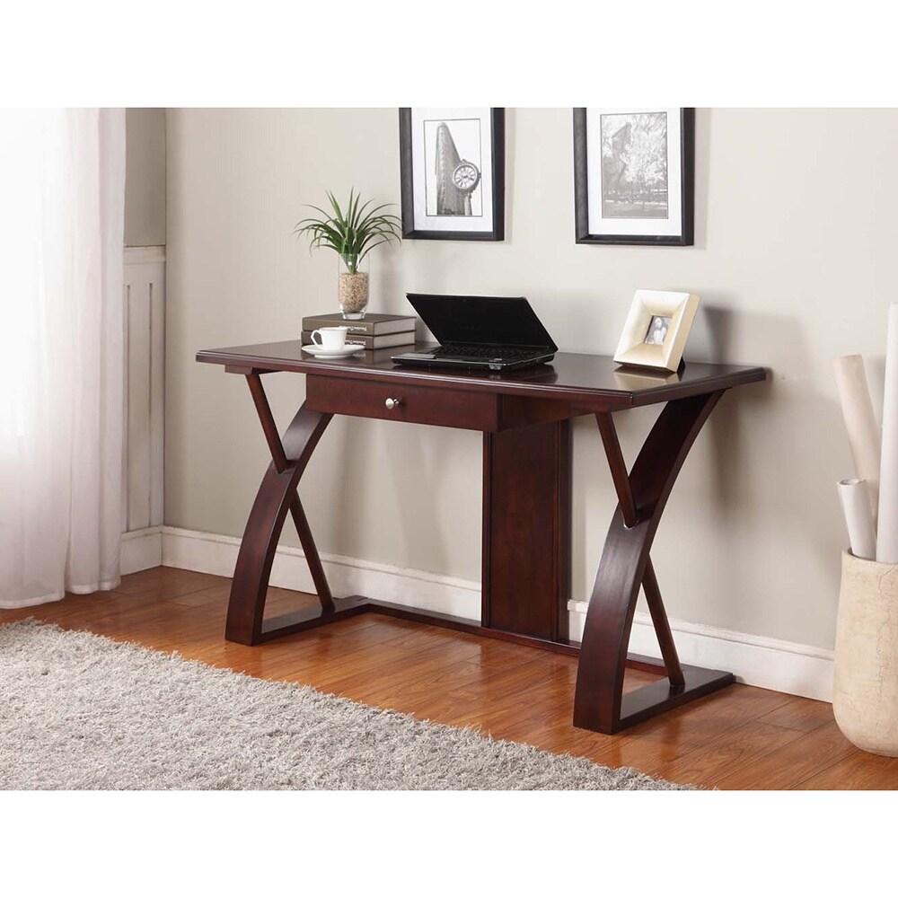 Clay Alder Home Clark Solid Wood Computer Desk In Dark Brown Clay Alder Home Clark Solid Wood Computer Desk In Dark Brown Free Shipping Today 20255052