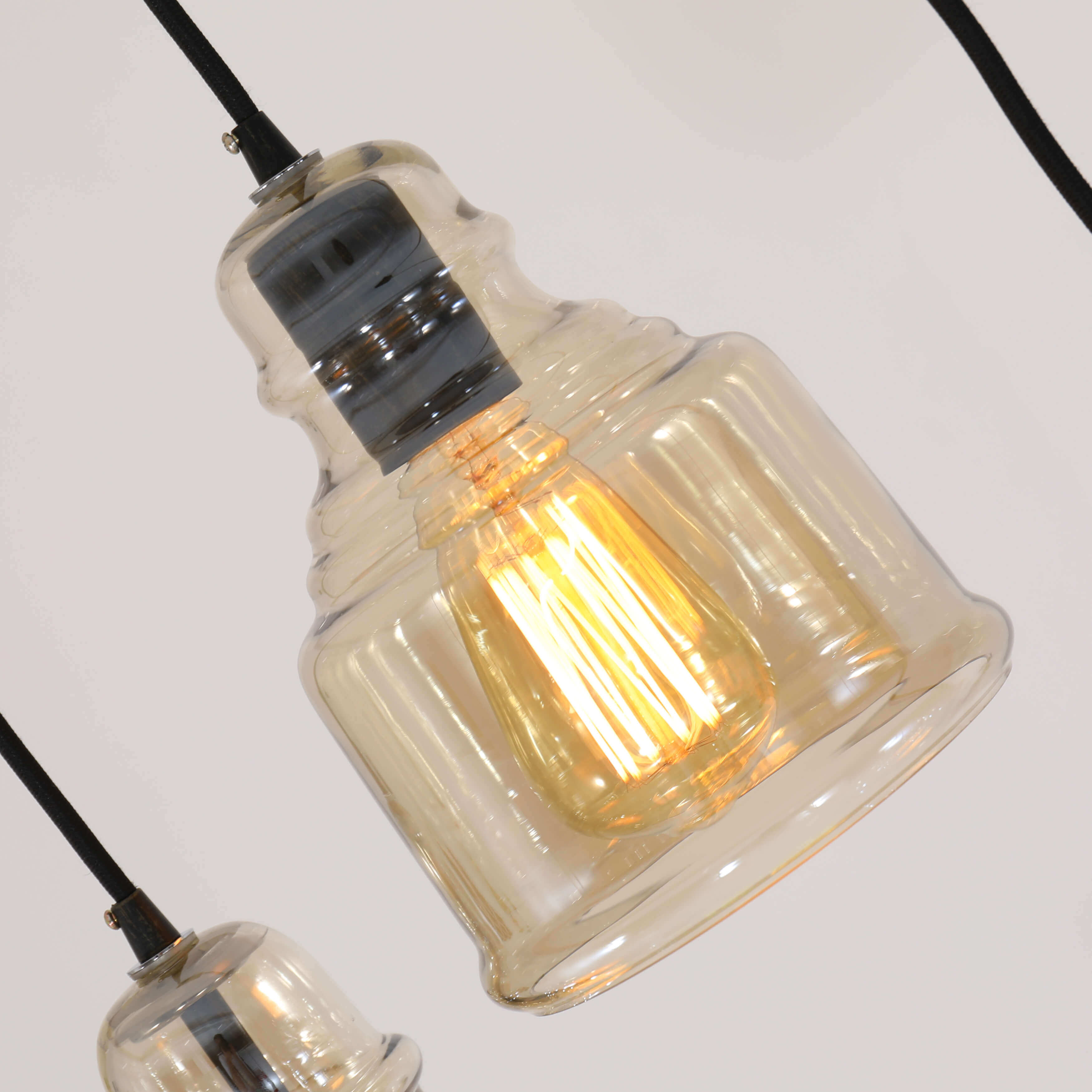 Clay Alder Home Wilson Antique Black Cognac Gl Cer 3 Clay Alder Home Wilson Antique Black Cognac Gl Cer 3 Light Pendant On Free Shipping Today 20255097