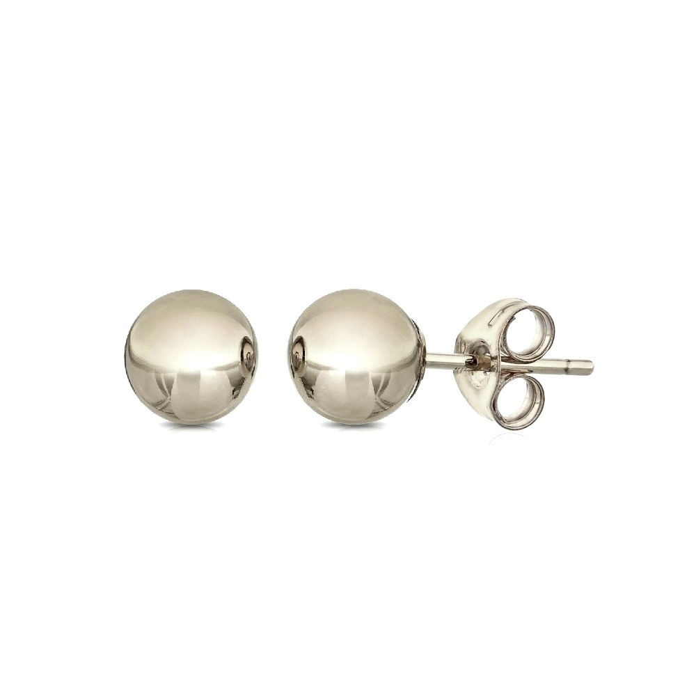 Pori Jewelers 14k Solid White Gold 3mm Ball Stud Earrings On Pori Jewelers 14k Solid White Gold 3mm Ball Stud Earrings On Free Shipping Orders Over 45 20310389