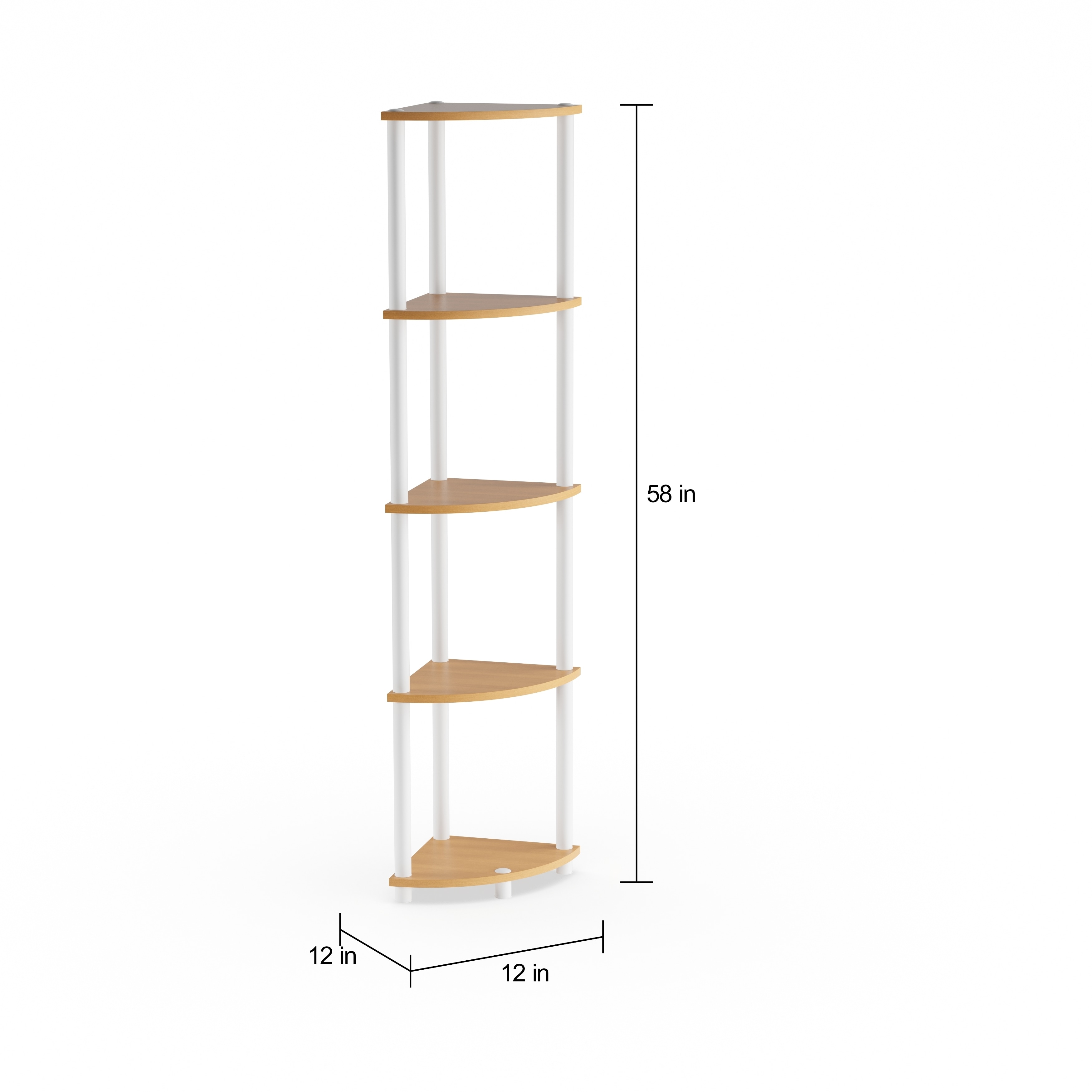 Porch Den St Marks 5 Tier Corner Shelving Unit Porch Den St Marks 5 Tier Corner Shelving Unit