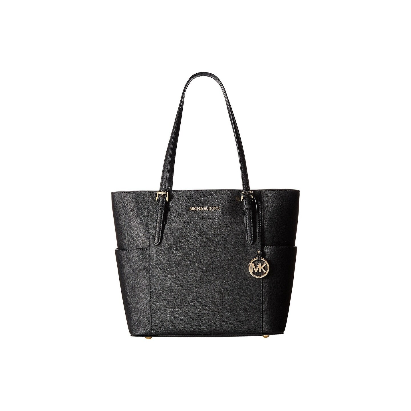 Michael Kors Jet Set Travel Large Tote Black Gold Michael Kors Jet Set Travel Large Tote Black Gold Hardware Free Shipping Today 20444408