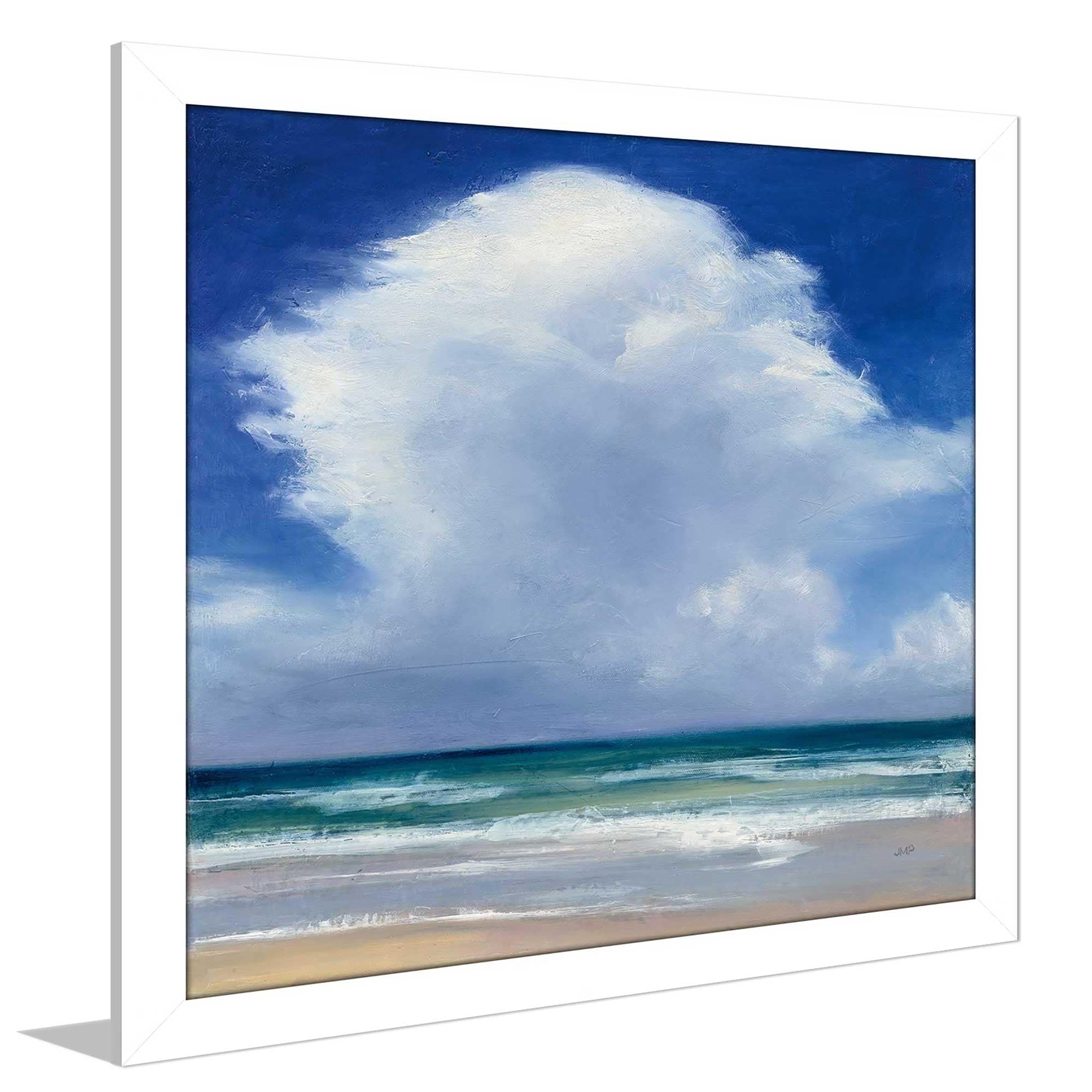 Shop Julia Purinton Beach Clouds II Framed Plexiglass Wall Art