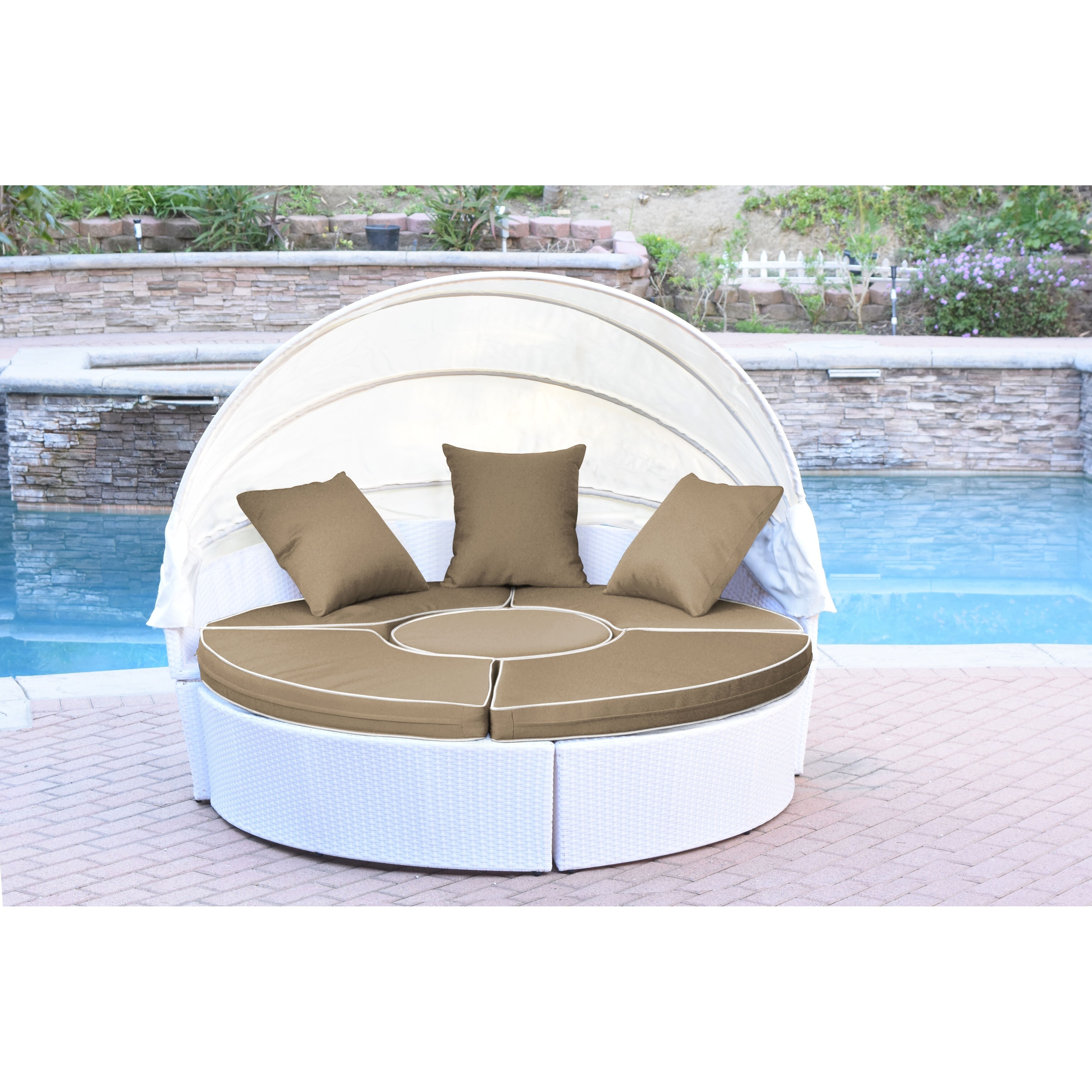 All Weather White Wicker Sectional Daybed Free Shipping Today All Weather White Wicker Sectional Daybed Free Shipping Today 20525944