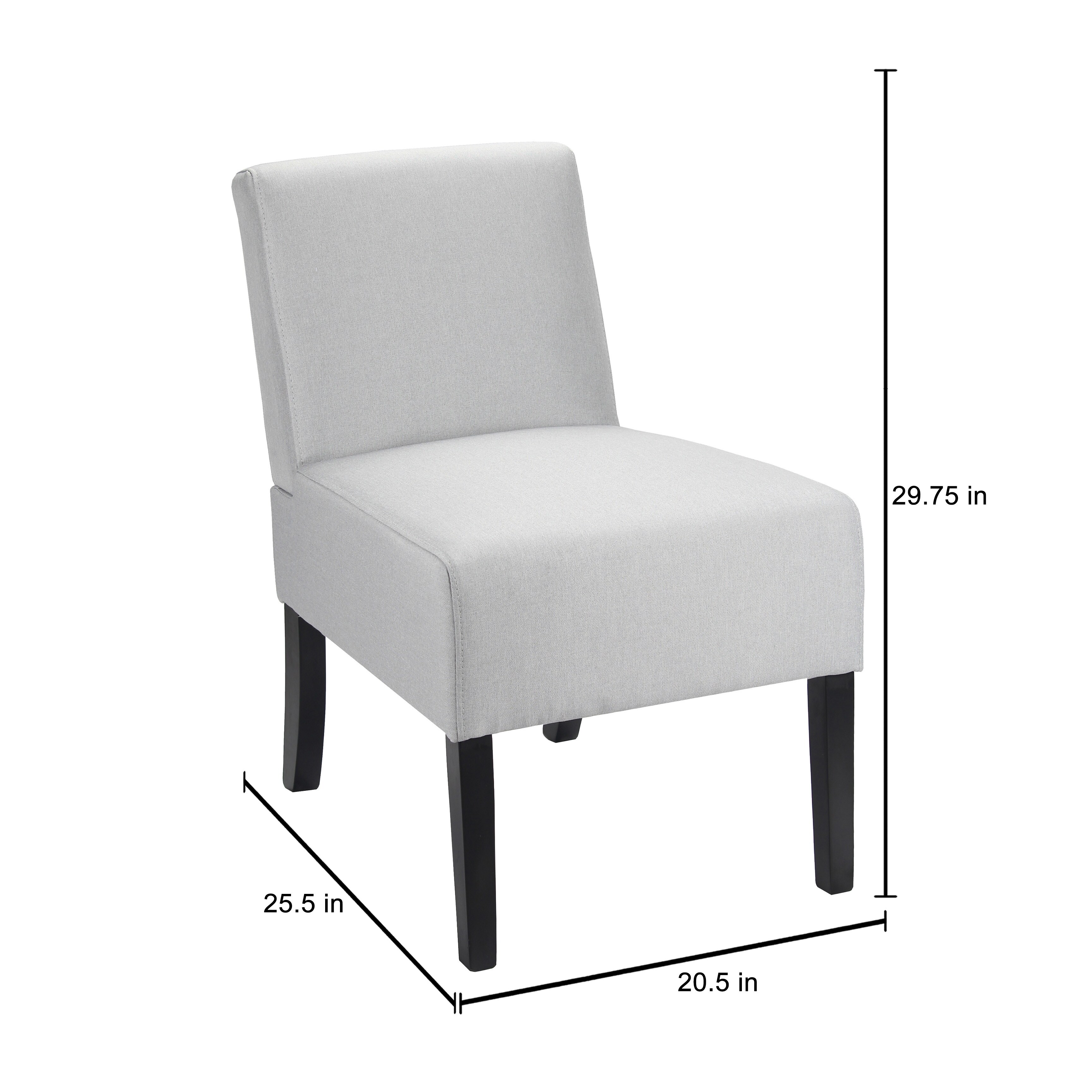 Porthos Home Contemporary Style Low Back Armless Accent Chair Free