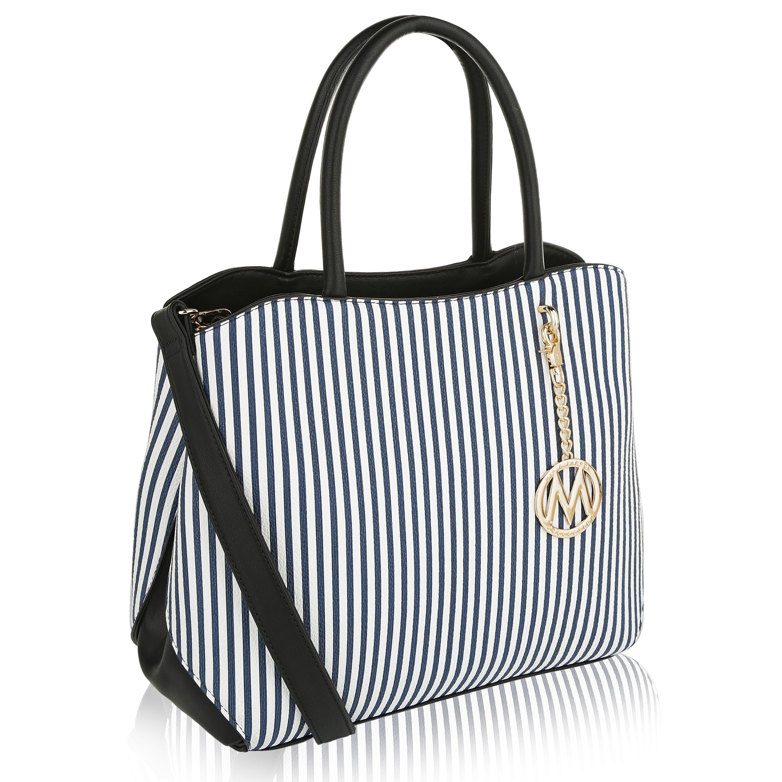 Mkf Collection By Mia K Farrow Casey Stripe Handbag Tote Bag Mkf Collection By Mia K Farrow Casey Stripe Handbag Tote Bag Free Shipping Today 20608669