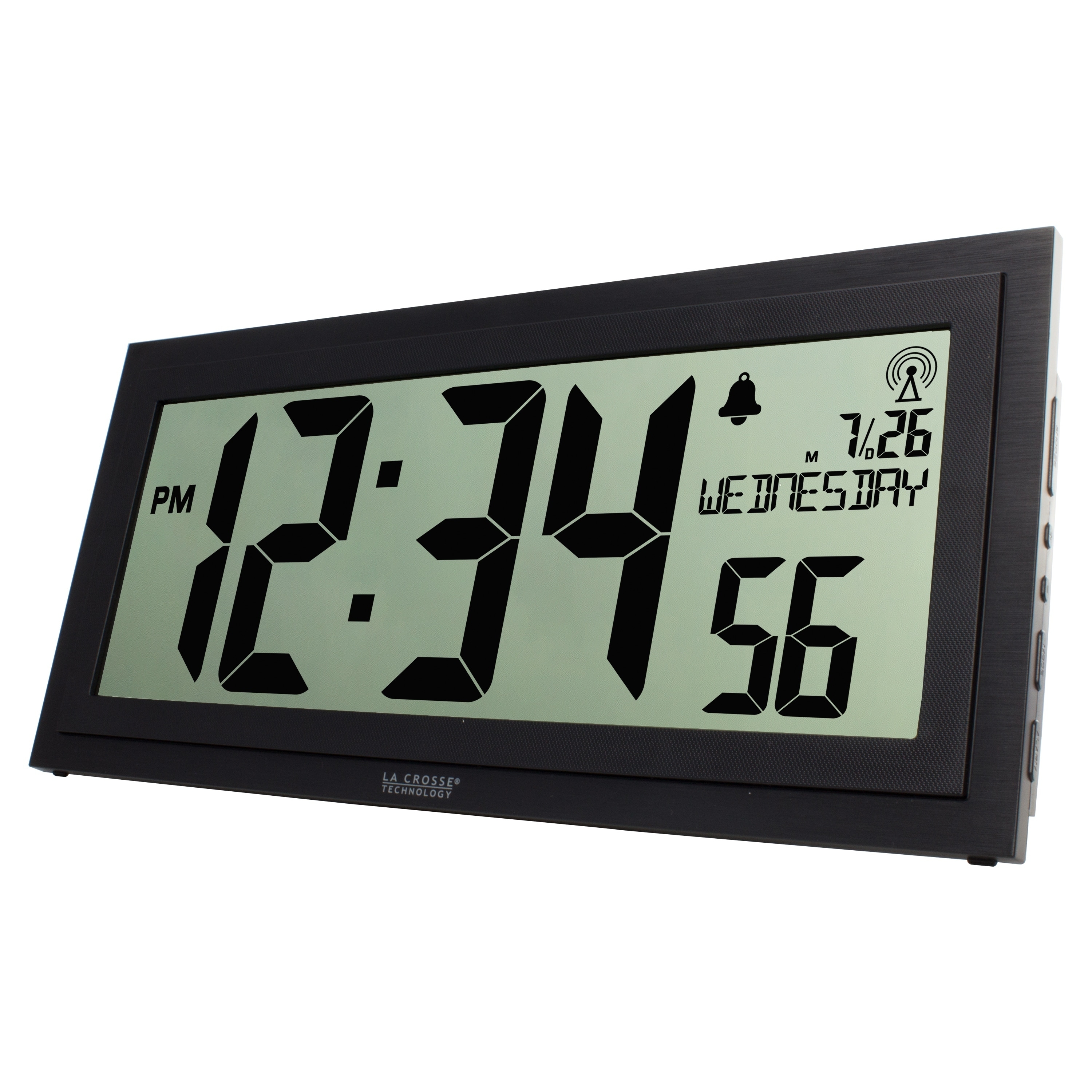 La Crosse Technology Bbb87276 15 Inch Textured Atomic Digital La Crosse Technology Bbb87276 15 Inch Textured Atomic Digital Wall Clock Free Shipping Today 20715955