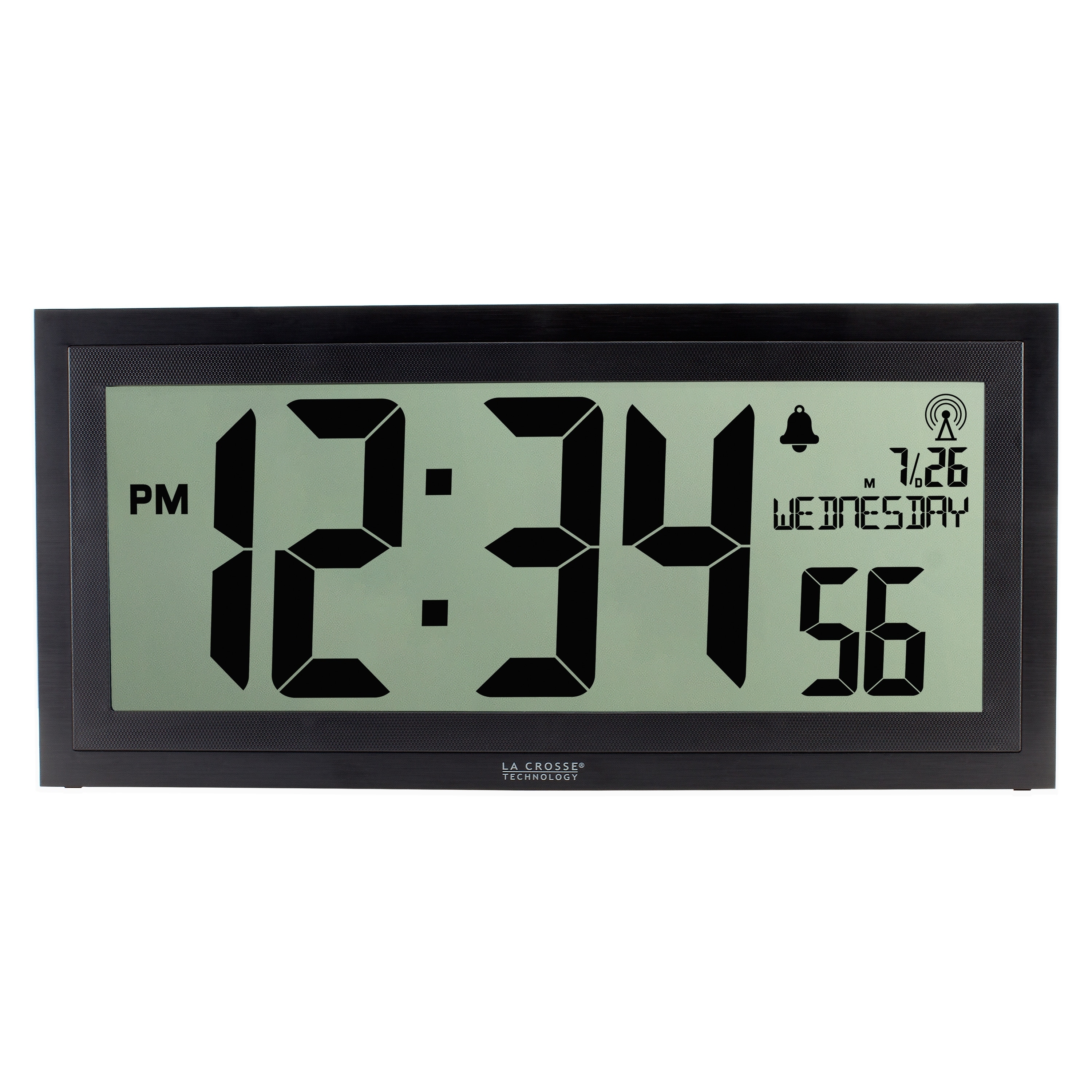 La Crosse Technology Bbb87276 15 Inch Textured Atomic Digital La Crosse Technology Bbb87276 15 Inch Textured Atomic Digital Wall Clock Free Shipping Today 20715955