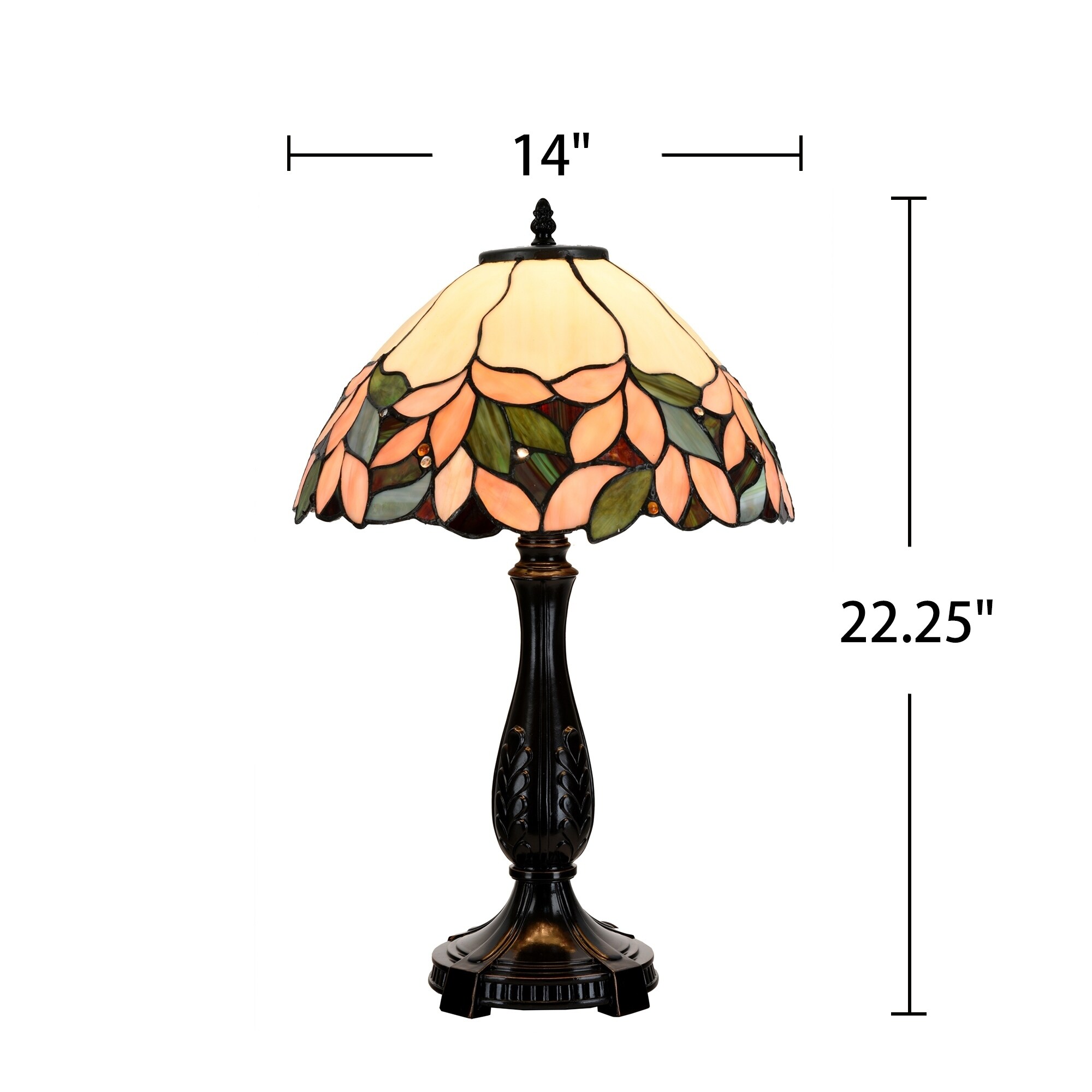Tiffany Style 14 Lampshade Table Lamp Victorian Stained Gl Tiffany Style 14 Lampshade Table Lamp Victorian Stained Gl Desk Fl Home Decor Lighting On Free Shipping Today