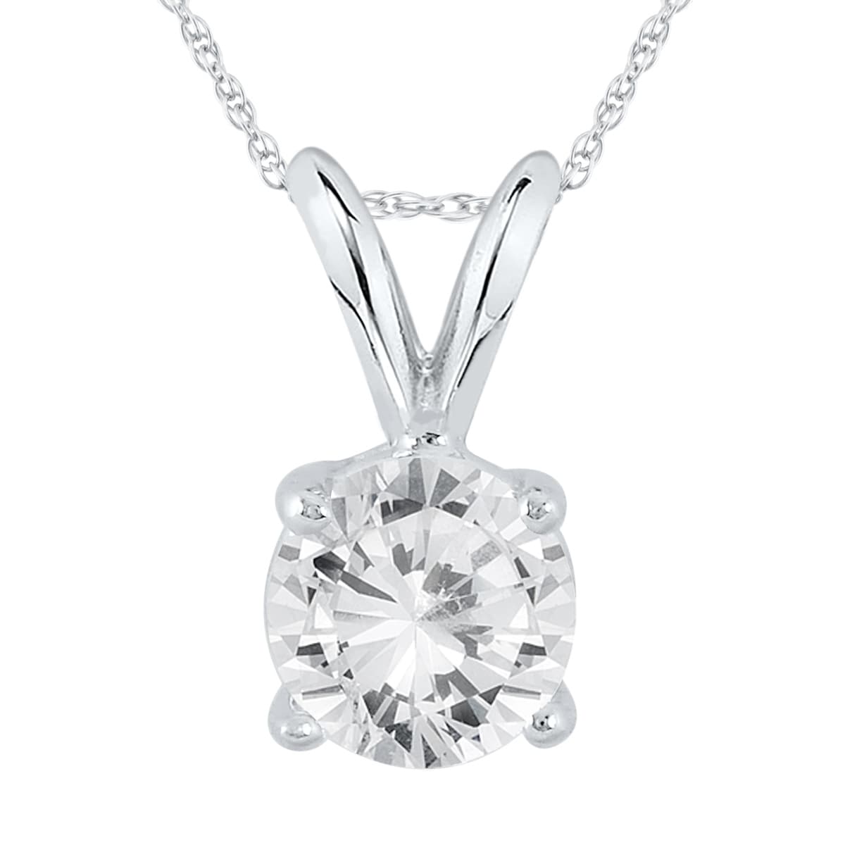 1 carat diamond solitaire necklace