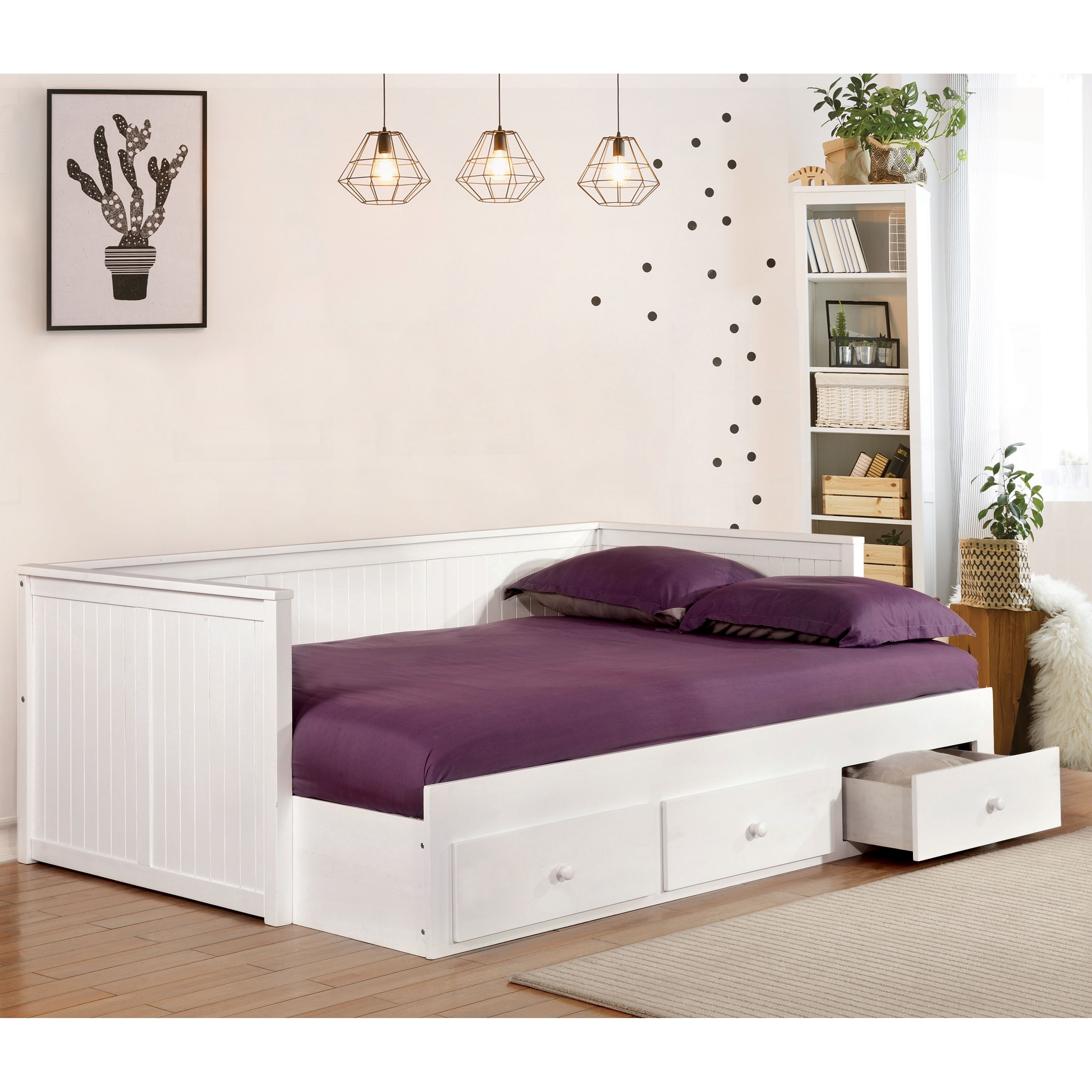 Furniture Of America Ophelia Cottage Style Solid Wood Full Size Furniture Of America Ophelia Cottage Style Solid Wood Full Size Storage Daybed On Free Shipping Today 20831128