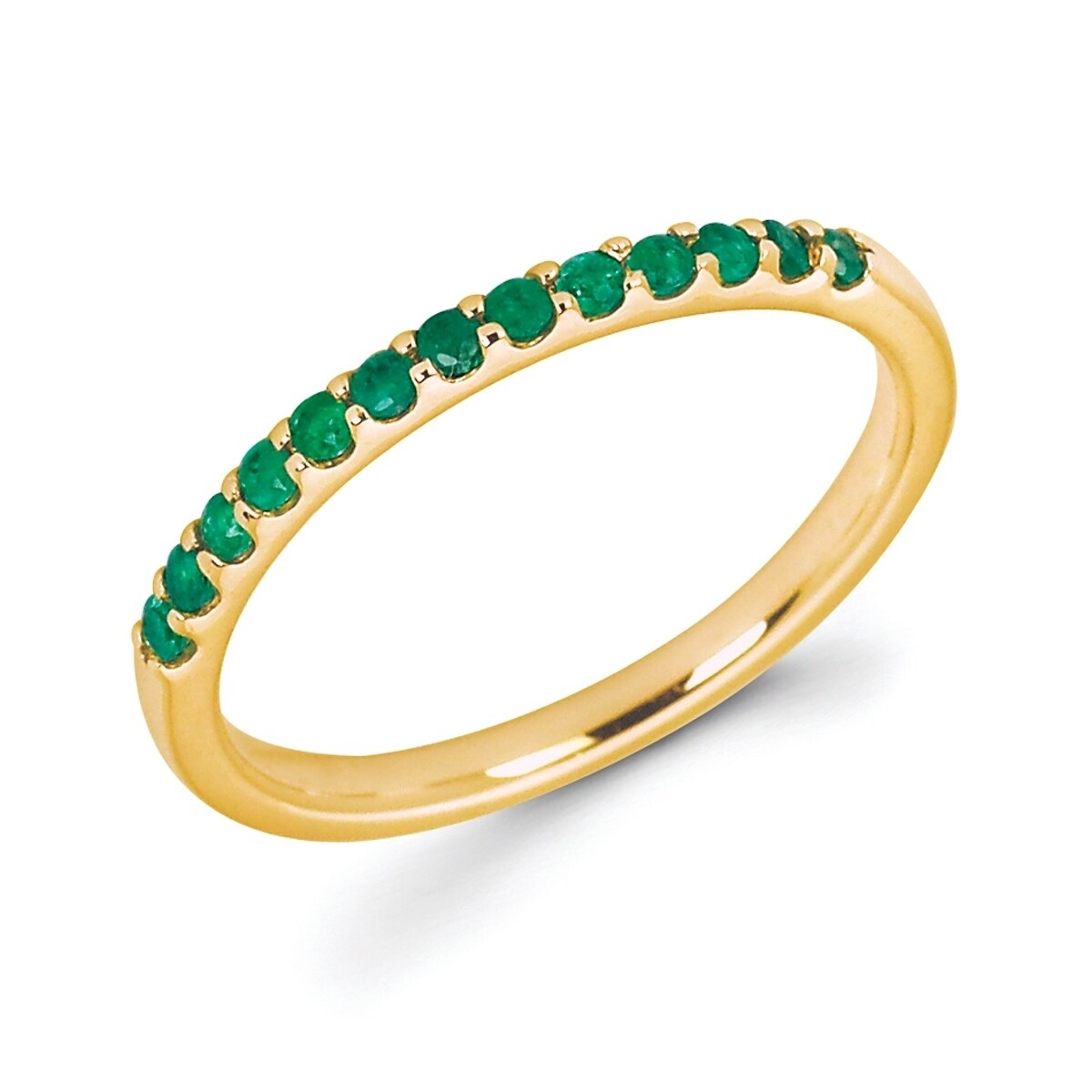 Shop 14Karat Yellow Gold Emerald Ring 