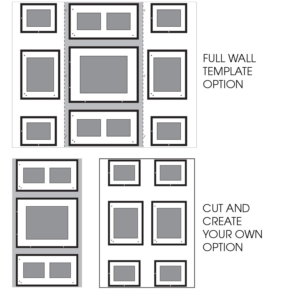 shop 9 piece greywash wood photo frame wall gallery kit with