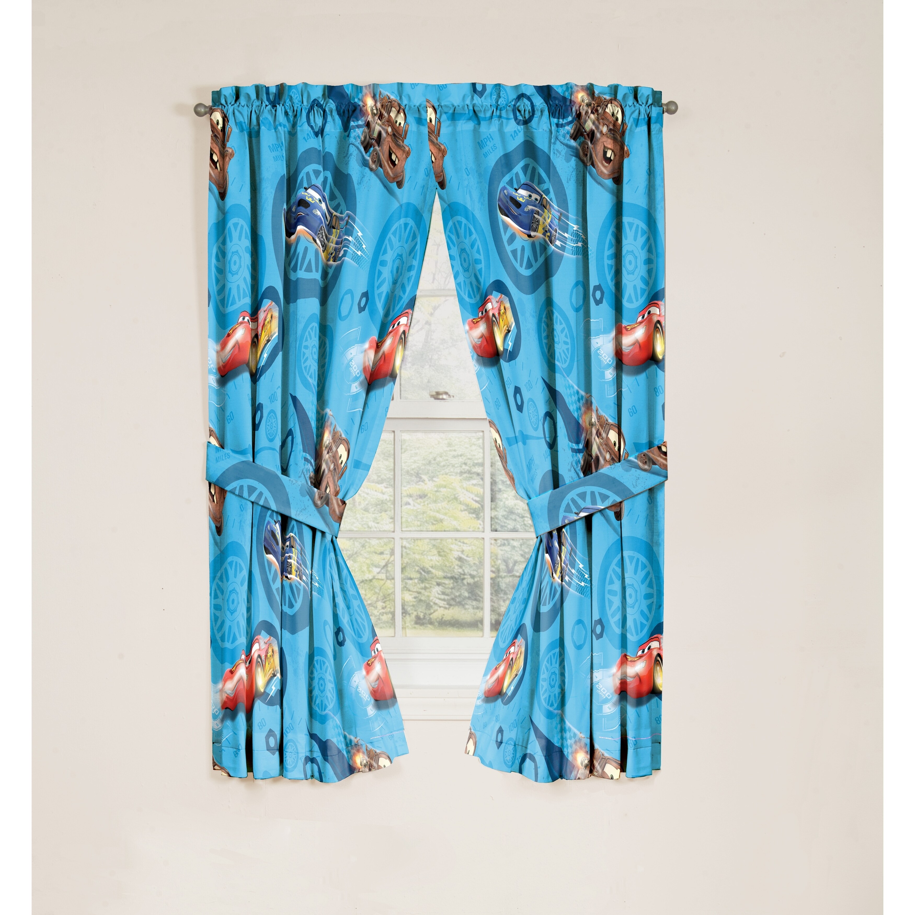 Disney Pixar Cars 2 Movie City Limits 4 Pc Curtain Set Free Disney Pixar Cars 2 Movie City Limits 4 Pc Curtain Set Free Shipping On Orders Over 45 20966763
